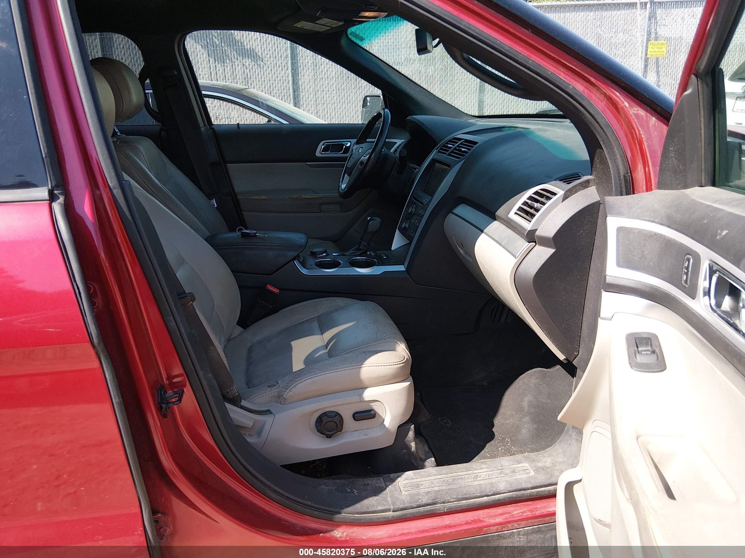 2012 Ford Explorer Xlt Red vin: 1FMHK8D86CGA35256