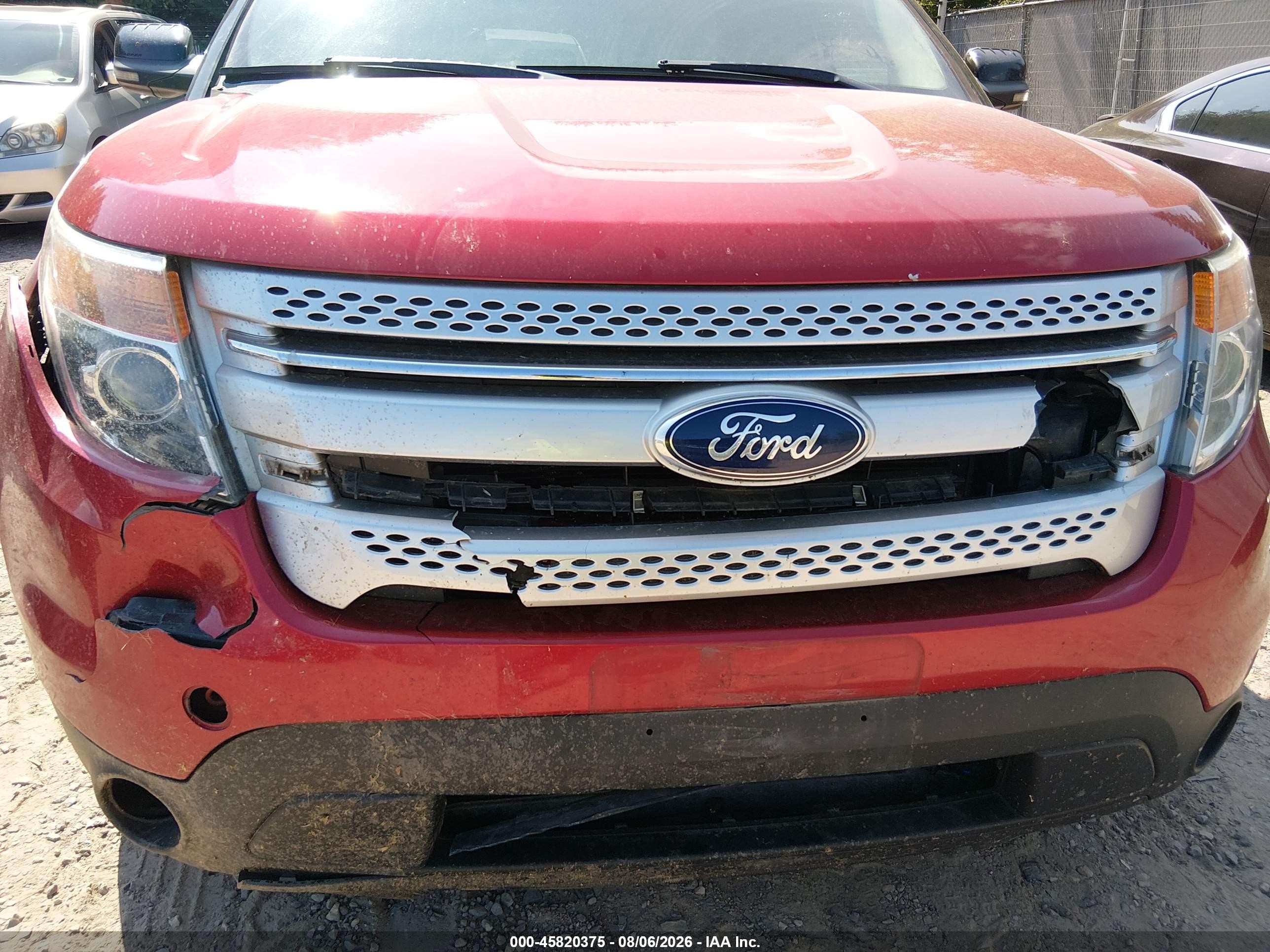 2012 Ford Explorer Xlt Red vin: 1FMHK8D86CGA35256
