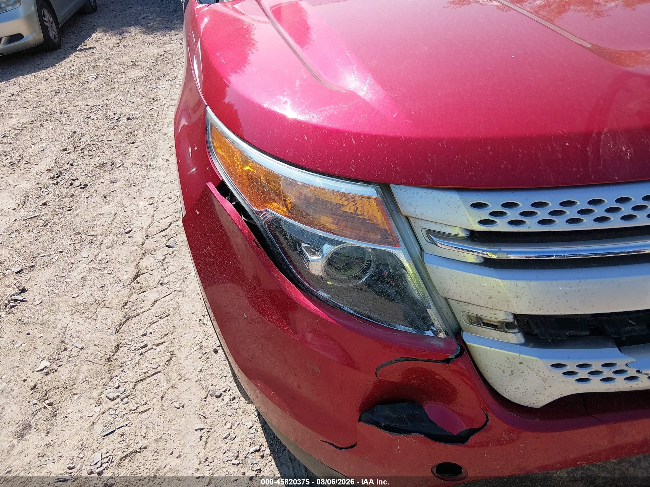 2012 Ford Explorer Xlt Red vin: 1FMHK8D86CGA35256