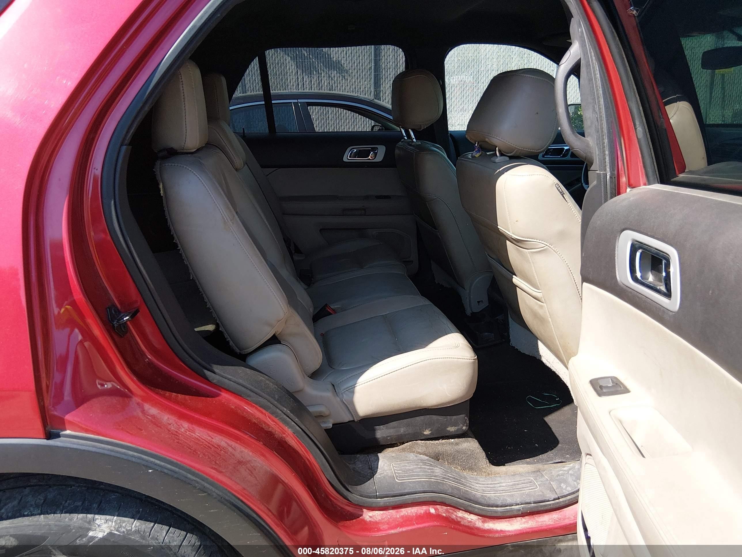 2012 Ford Explorer Xlt Red vin: 1FMHK8D86CGA35256