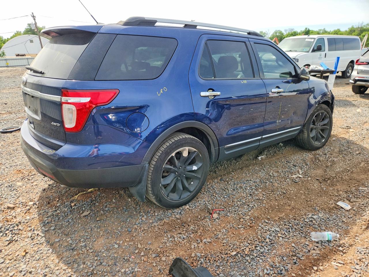 2012 Ford Explorer Xlt Blue vin: 1FMHK8D86CGA54325