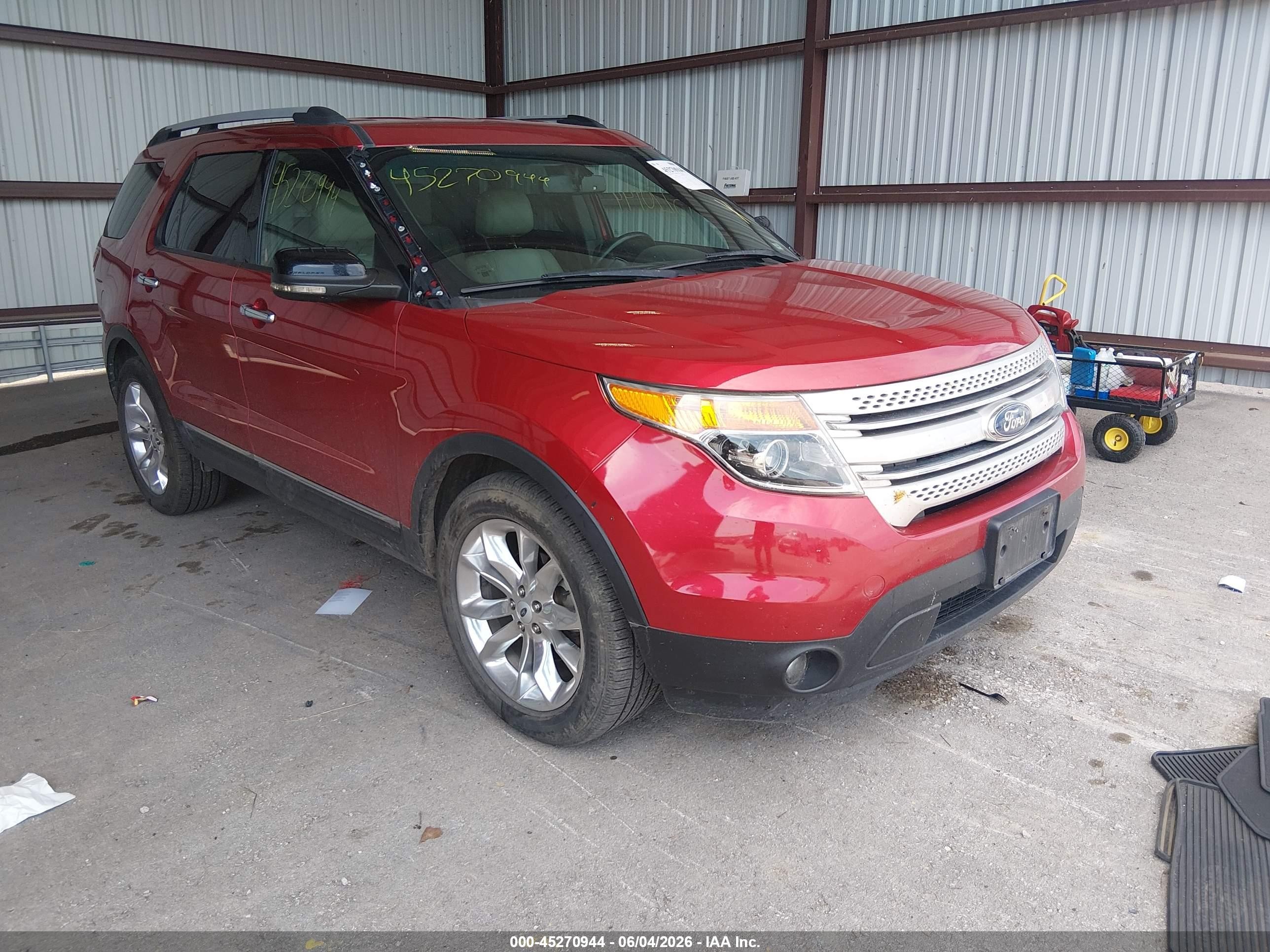 2012 Ford Explorer Xlt Red vin: 1FMHK8D86CGA94128