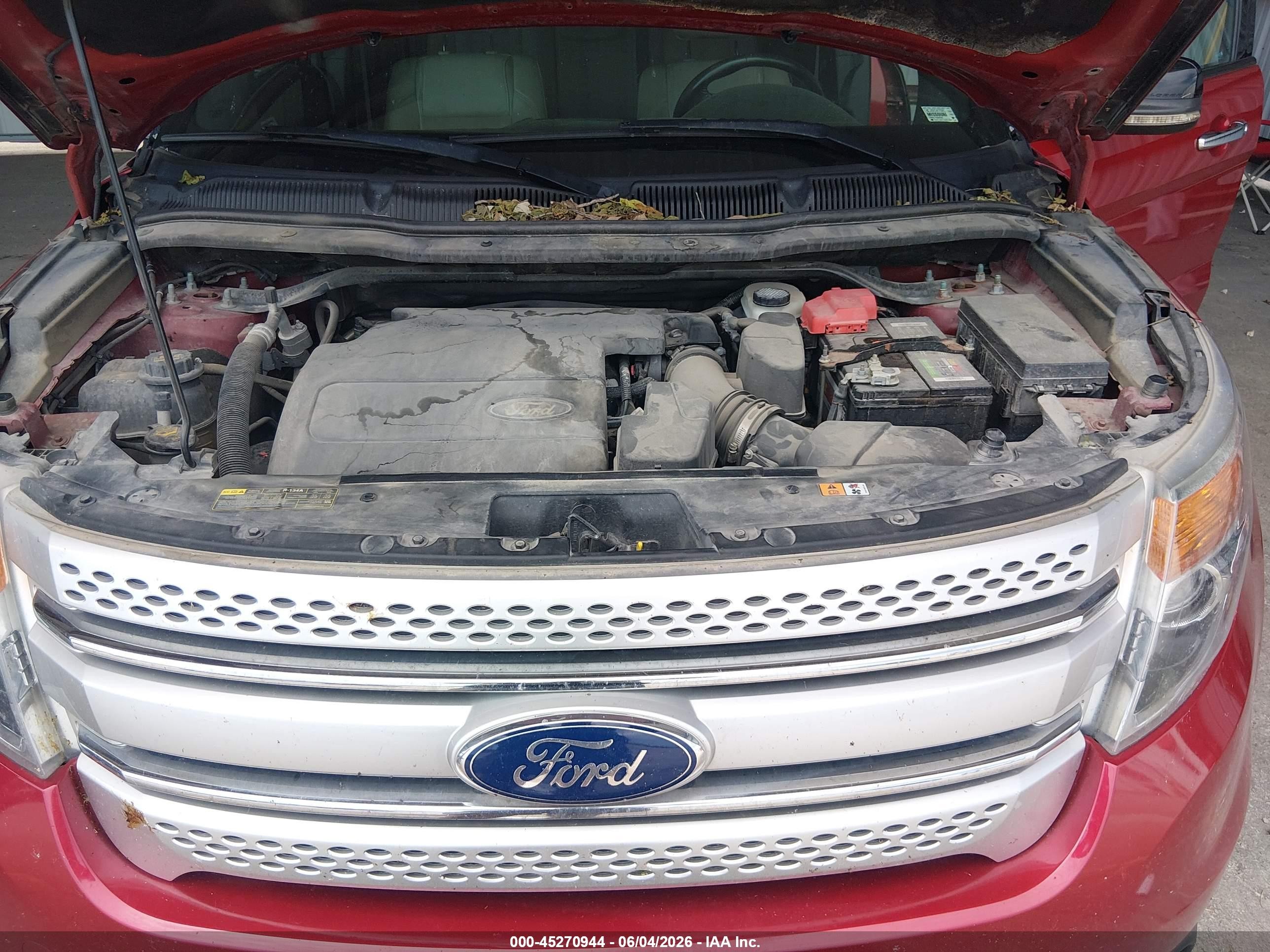 2012 Ford Explorer Xlt Red vin: 1FMHK8D86CGA94128