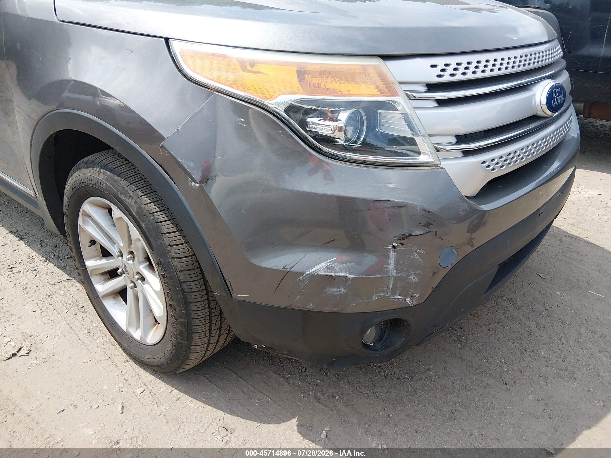 2011 Ford Explorer Xlt Gray vin: 1FMHK8D87BGA13586