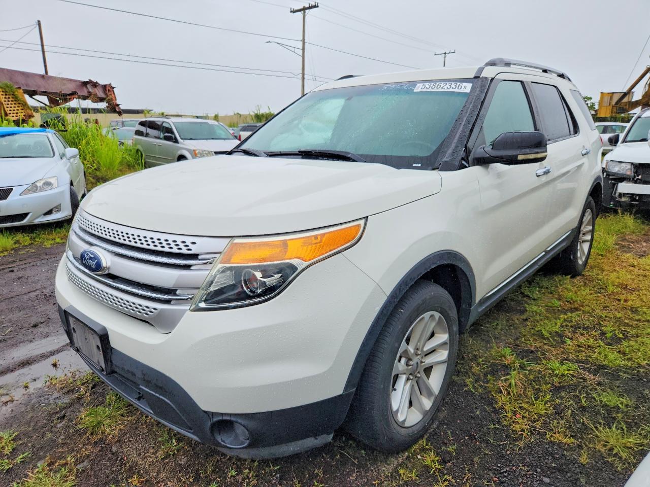 2012 Ford Explorer Xlt White vin: 1FMHK8D87CGA28445