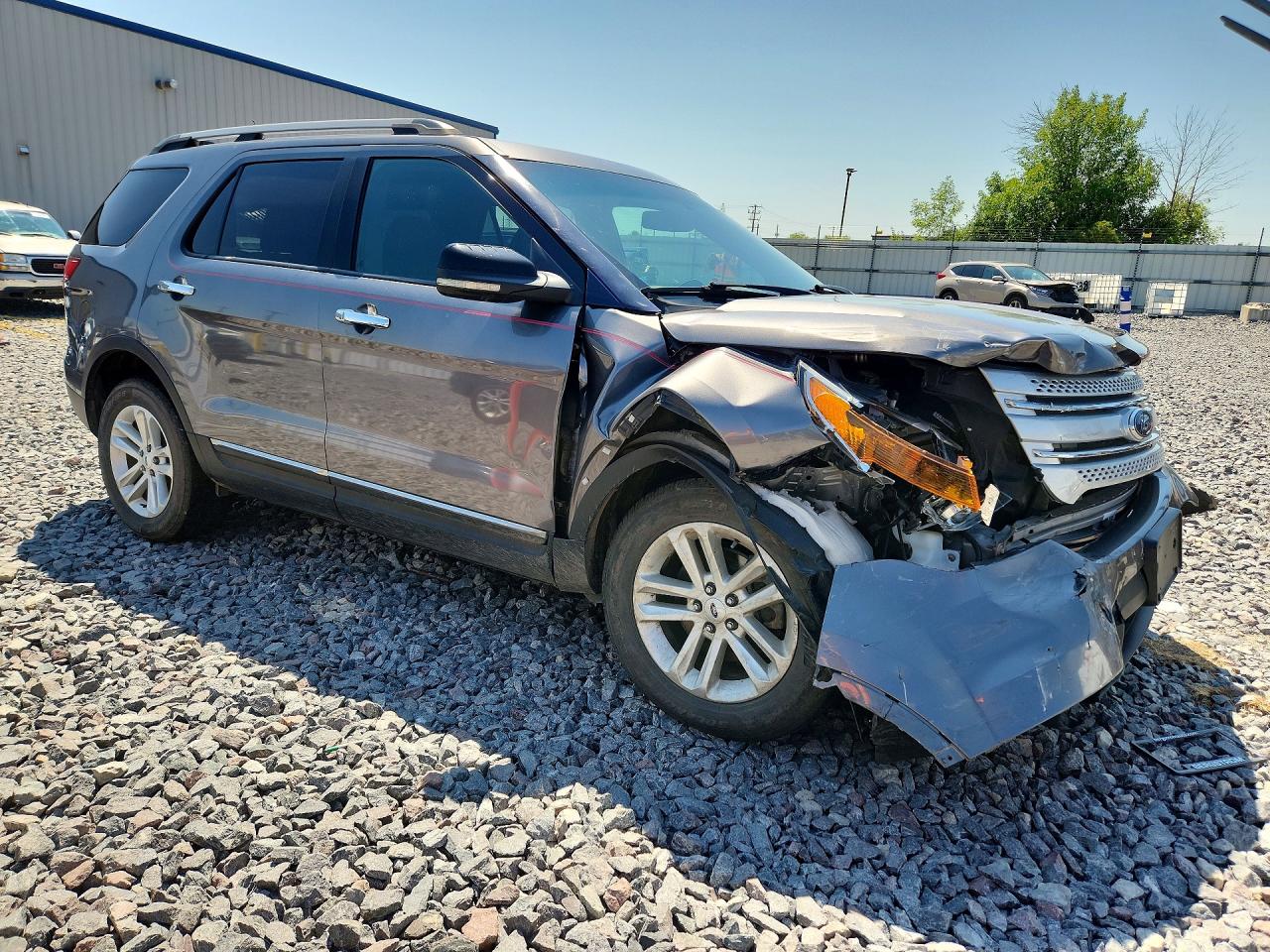 2012 Ford Explorer Xlt Gray vin: 1FMHK8D87CGA40126