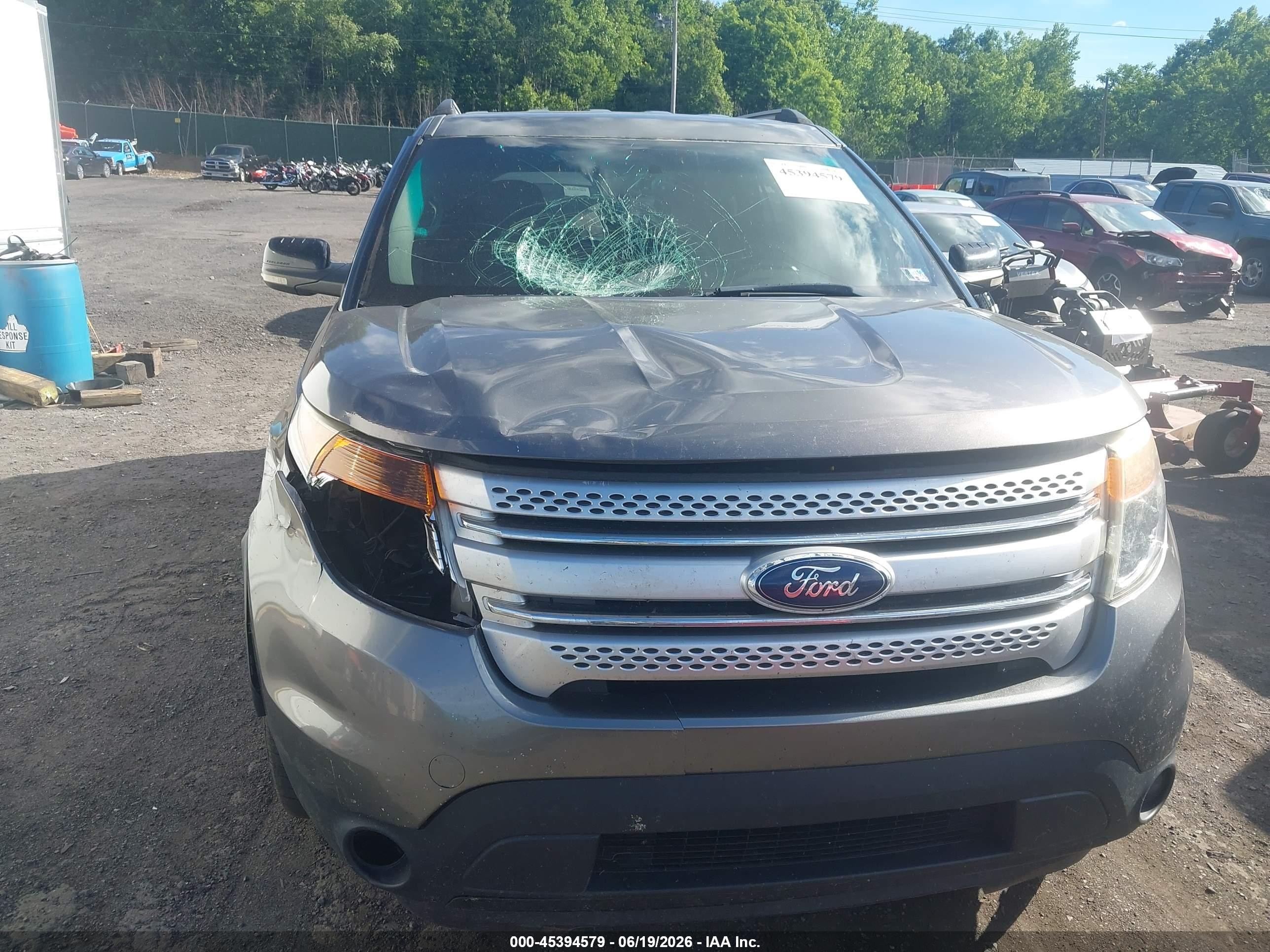 2011 Ford Explorer Xlt Gray vin: 1FMHK8D88BGA90287