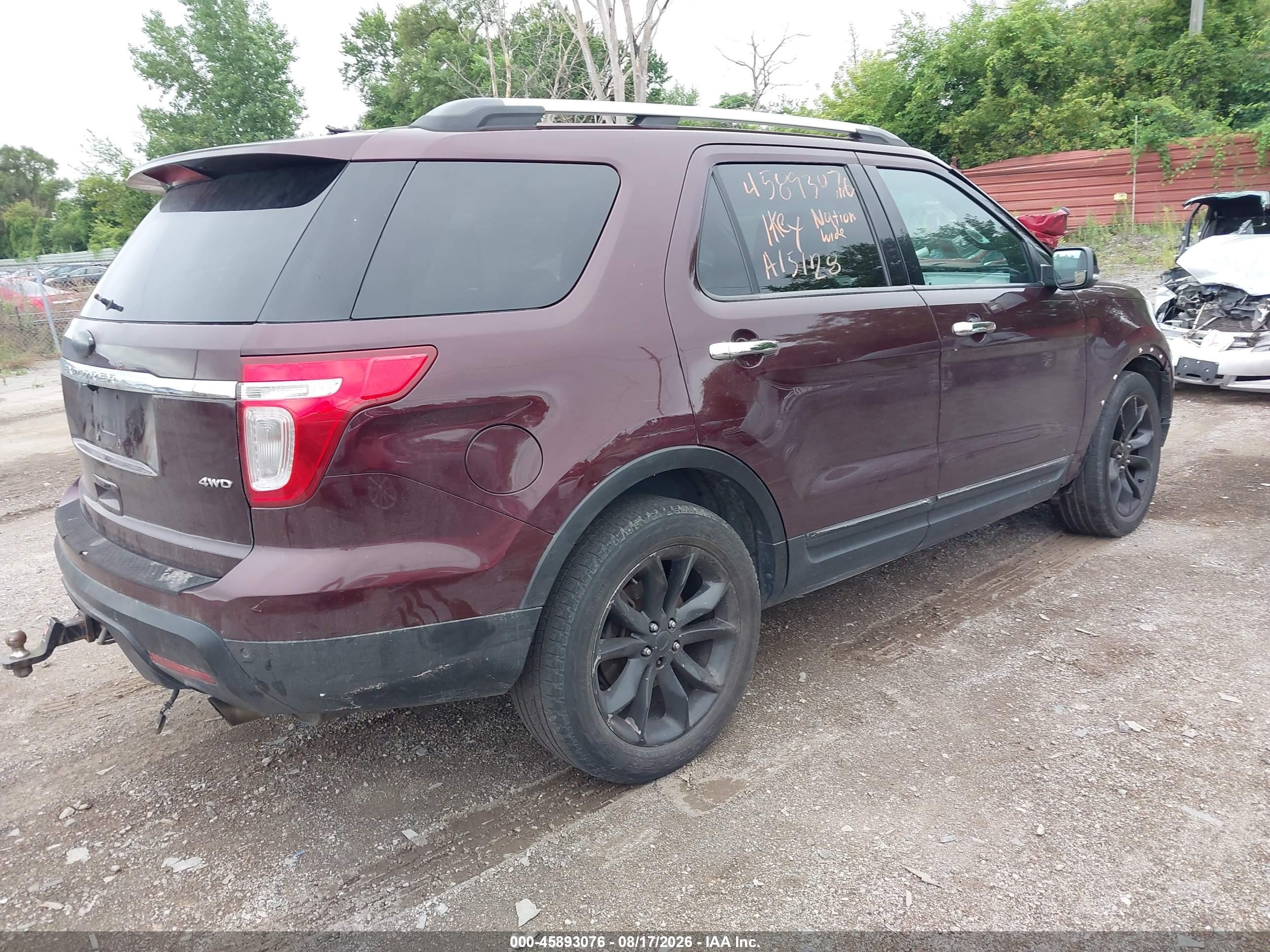 2011 Ford Explorer Xlt Purple vin: 1FMHK8D89BGA15128