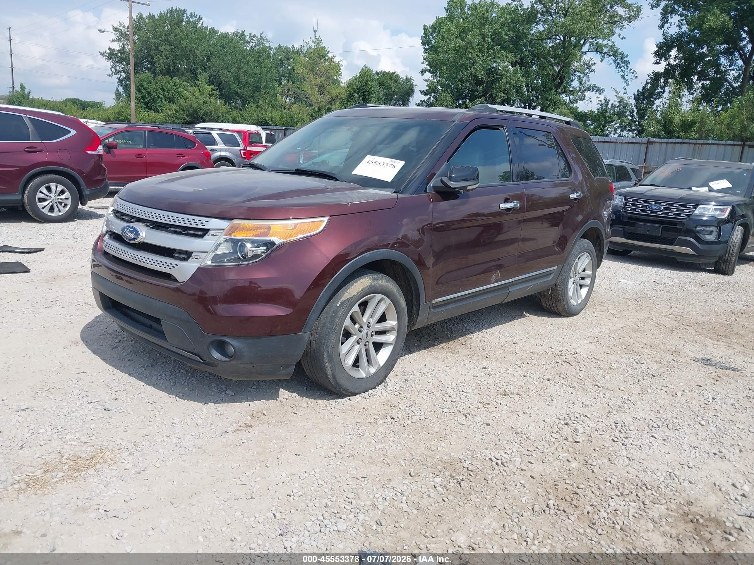 2012 Ford Explorer Xlt Maroon vin: 1FMHK8D89CGA51743