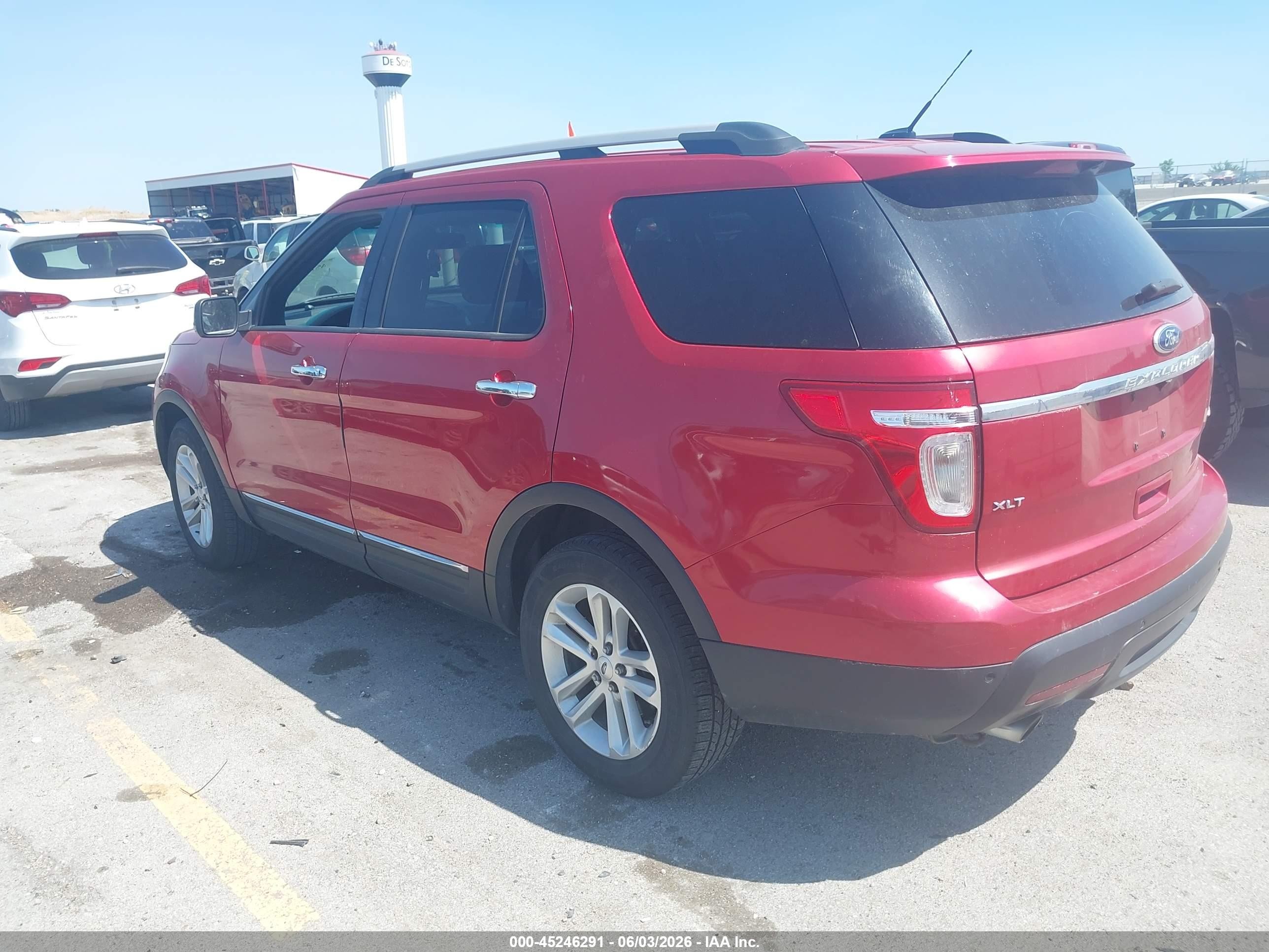 2012 Ford Explorer Xlt Red vin: 1FMHK8D89CGA61494