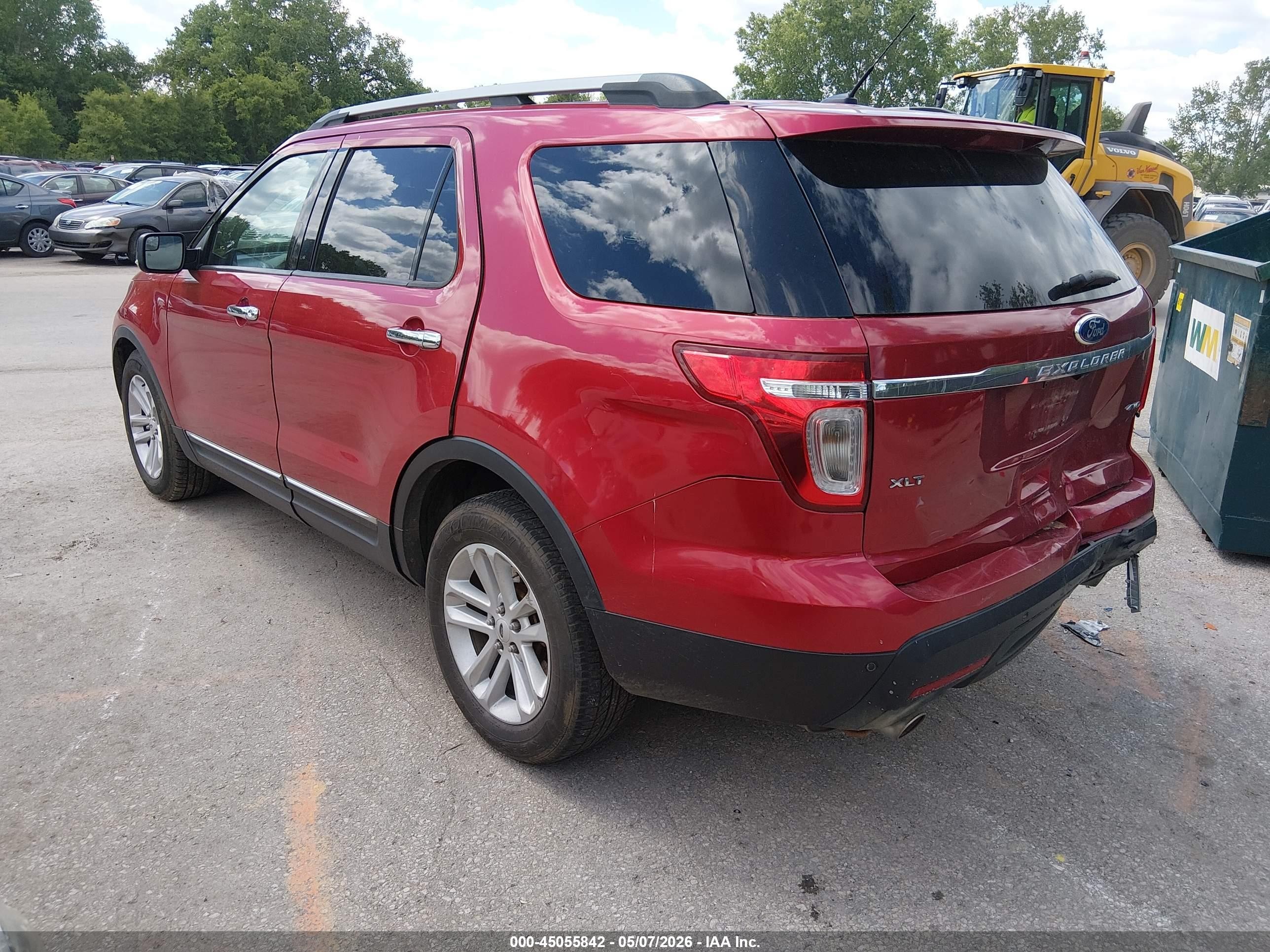2012 Ford Explorer Xlt Red vin: 1FMHK8D89CGA69000