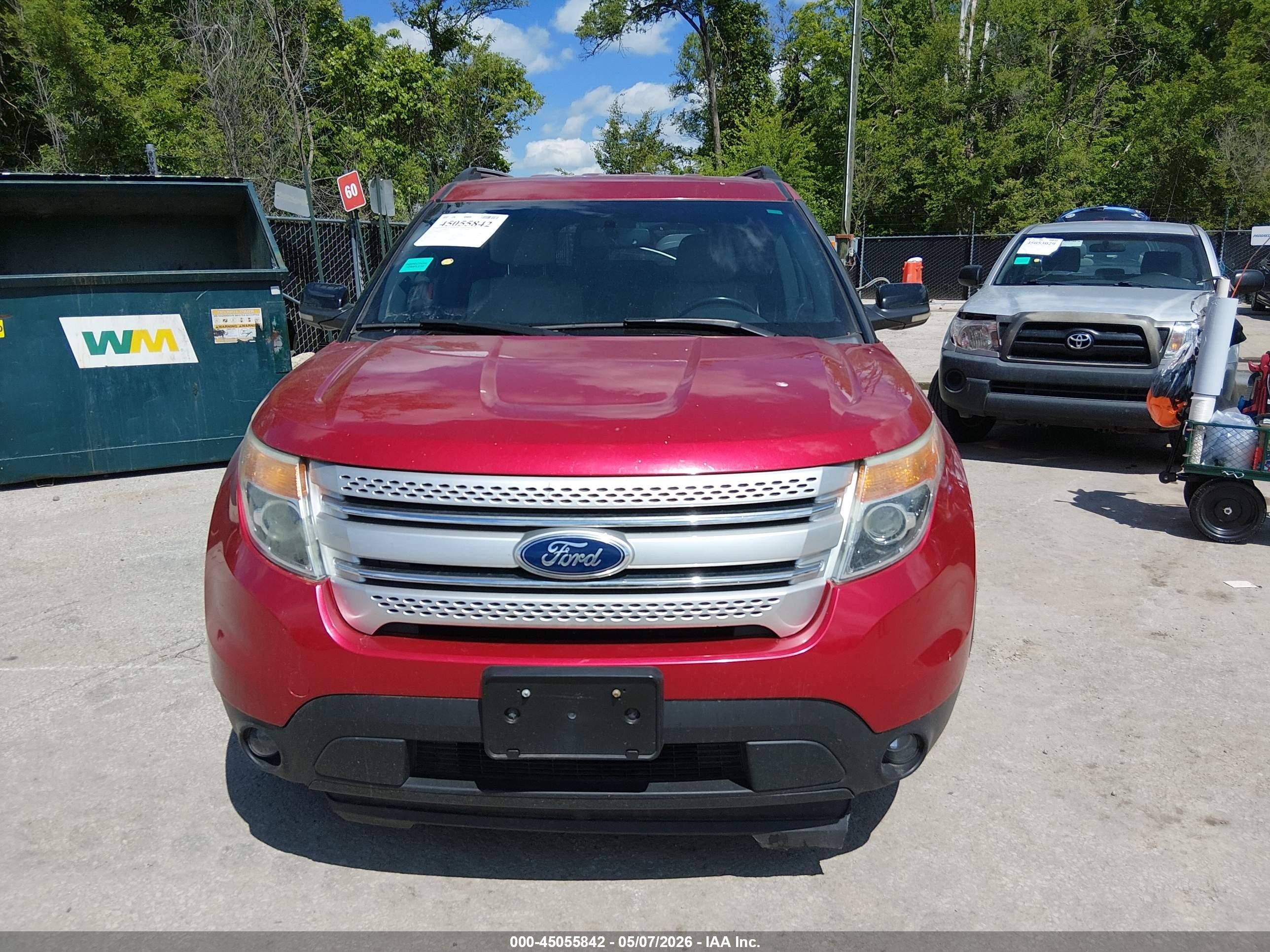 2012 Ford Explorer Xlt Red vin: 1FMHK8D89CGA69000