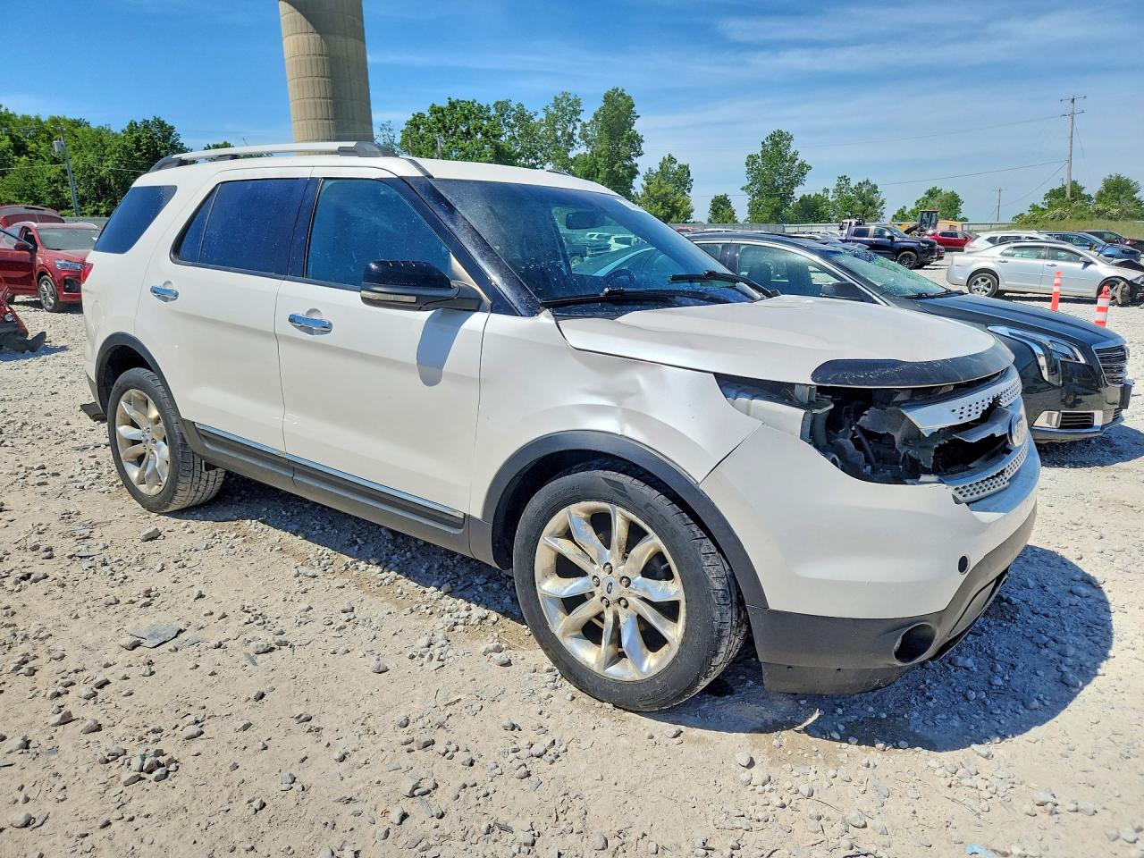 2012 Ford Explorer Xlt White vin: 1FMHK8D89CGA92969