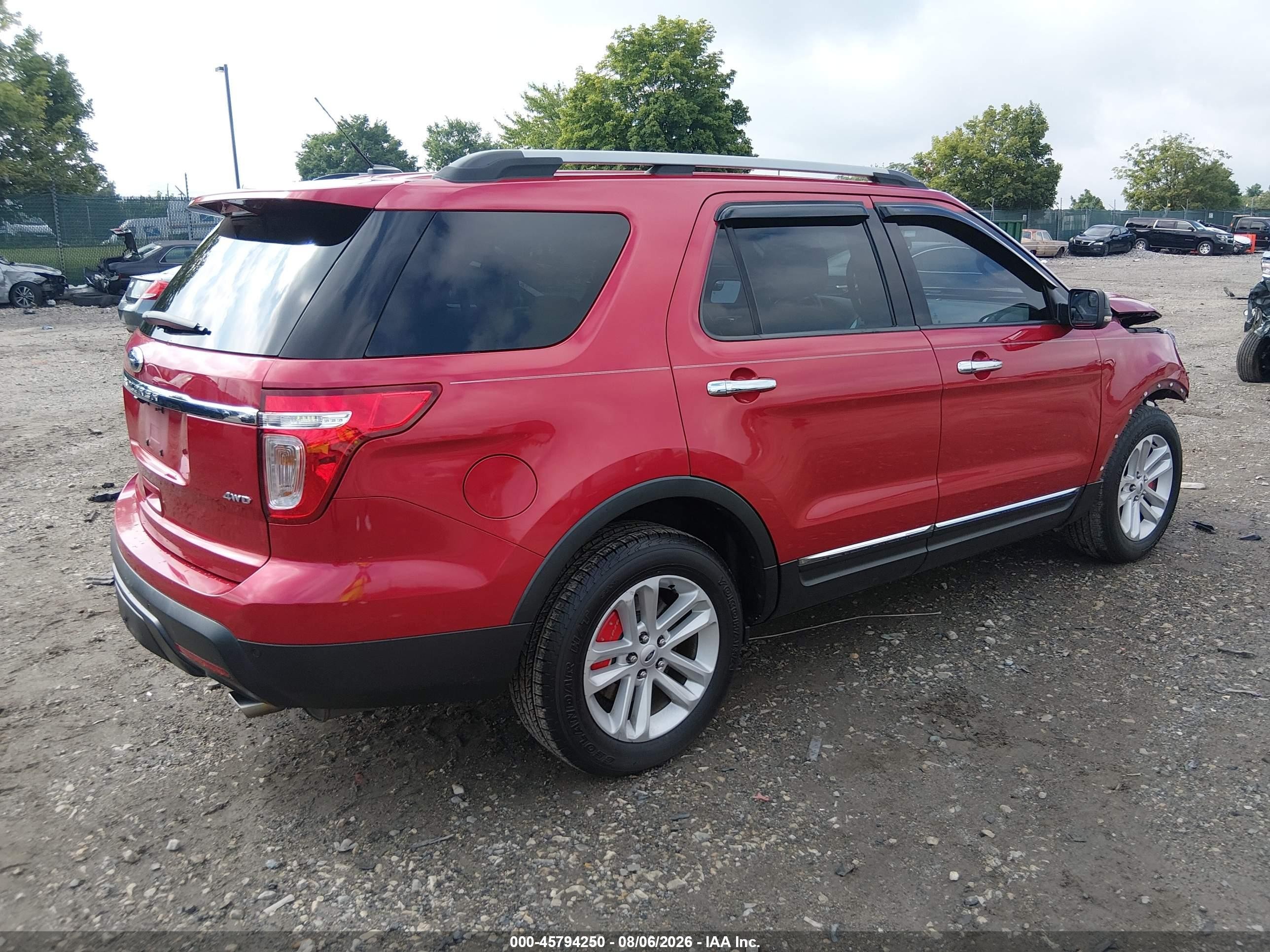 2012 Ford Explorer Xlt Red vin: 1FMHK8D89CGA98030