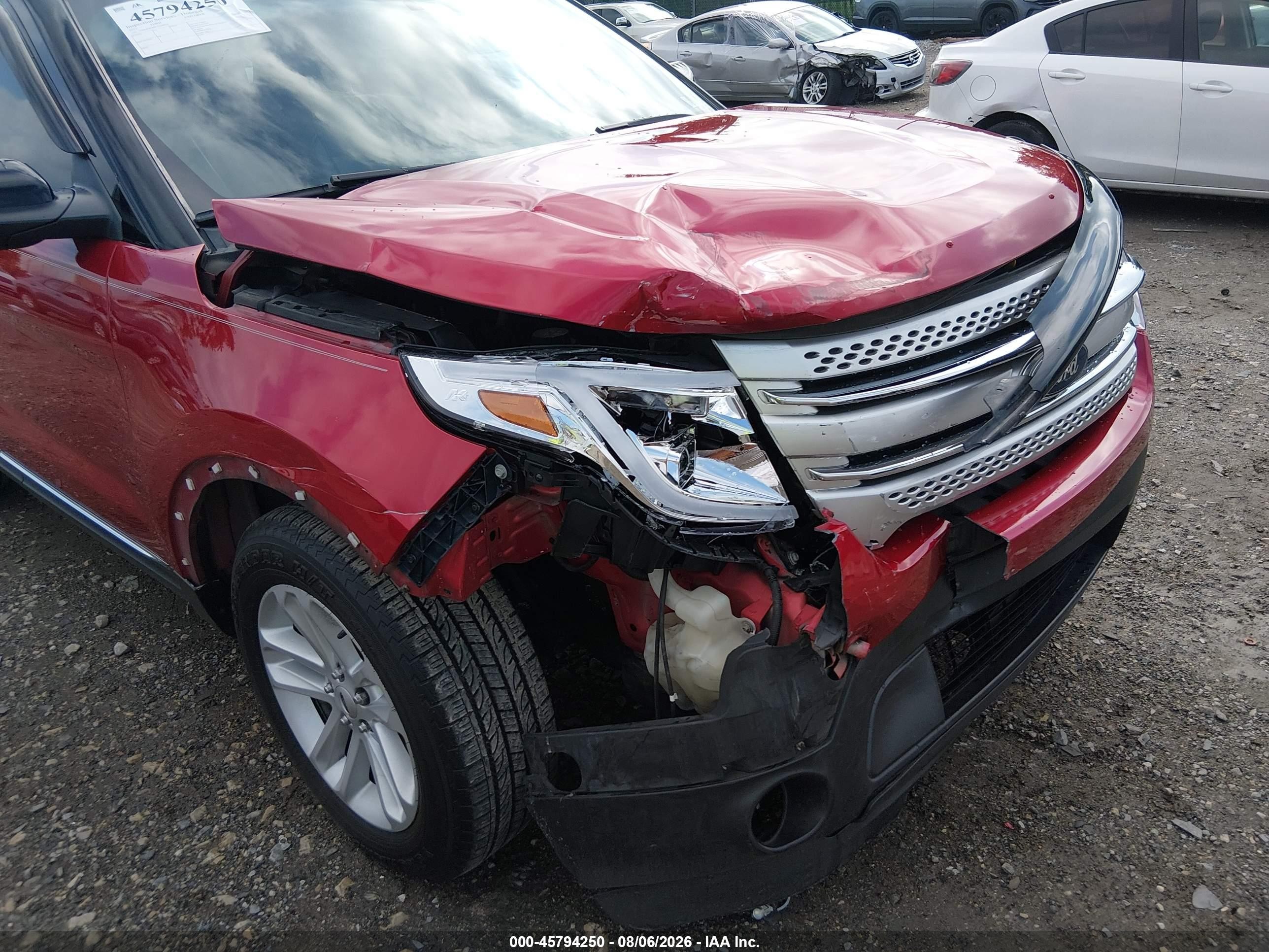 2012 Ford Explorer Xlt Red vin: 1FMHK8D89CGA98030
