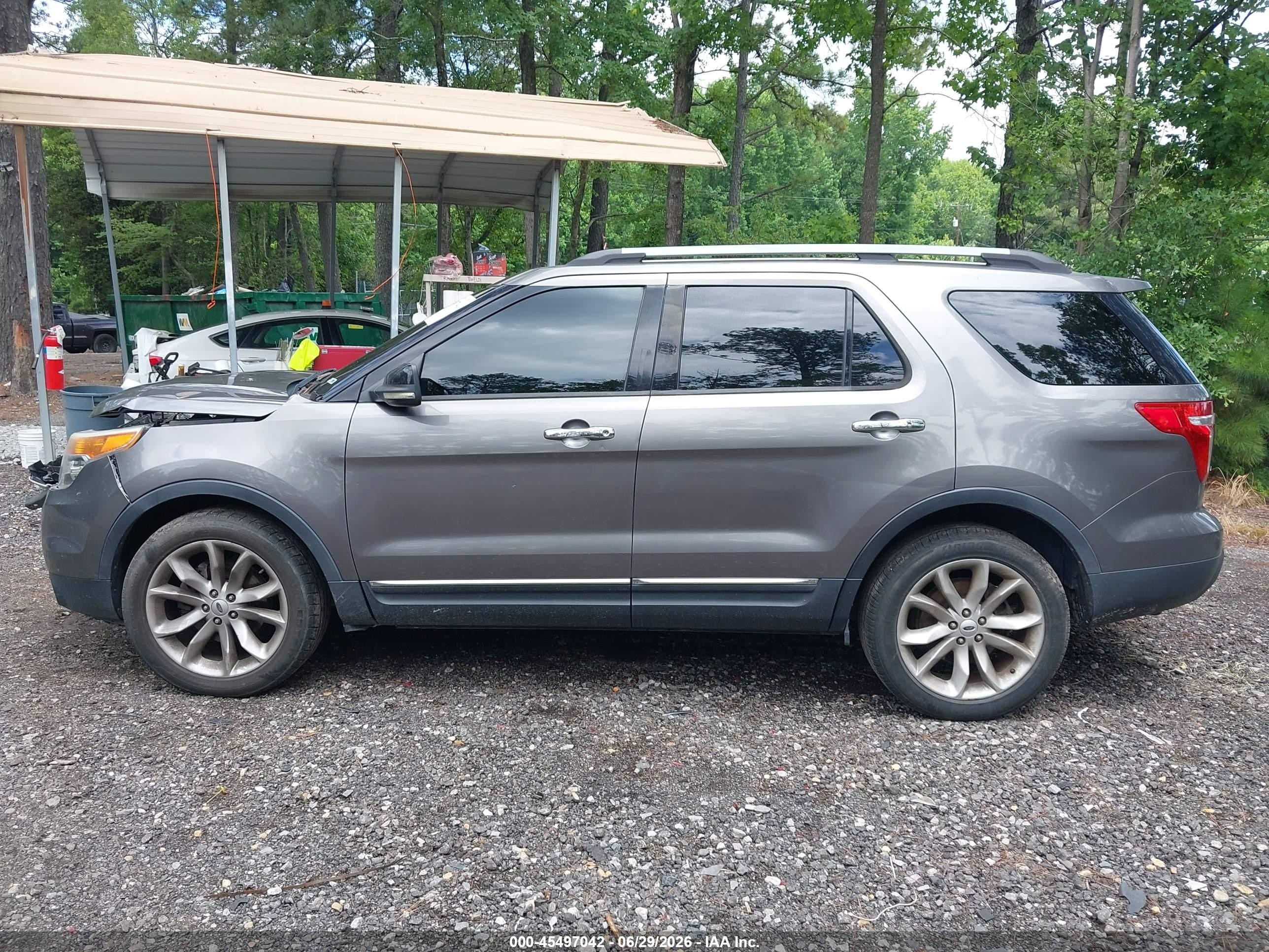 2012 Ford Explorer Xlt Gray vin: 1FMHK8D8XCGA11932