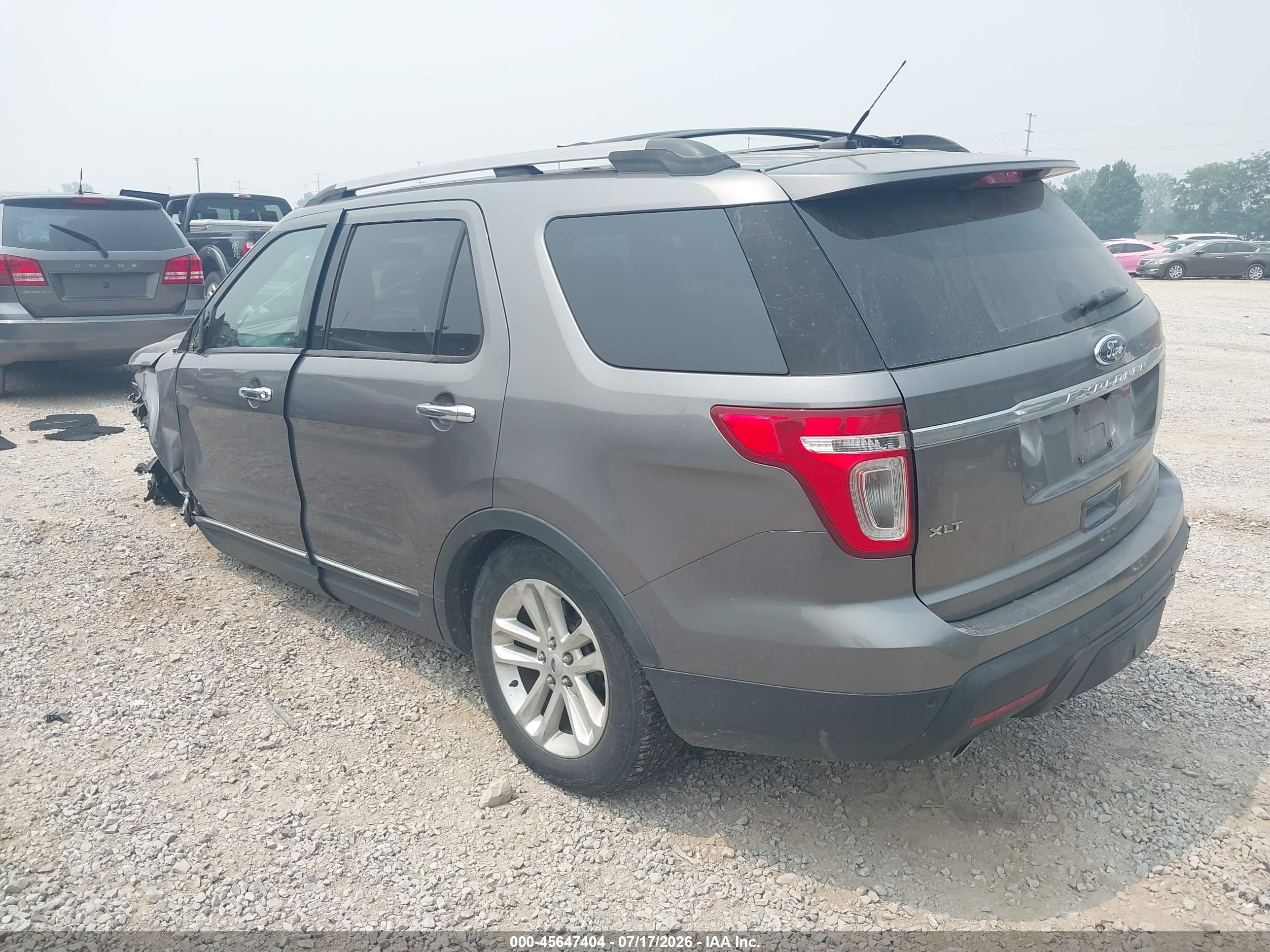 2012 Ford Explorer Xlt Gray vin: 1FMHK8D8XCGA19903