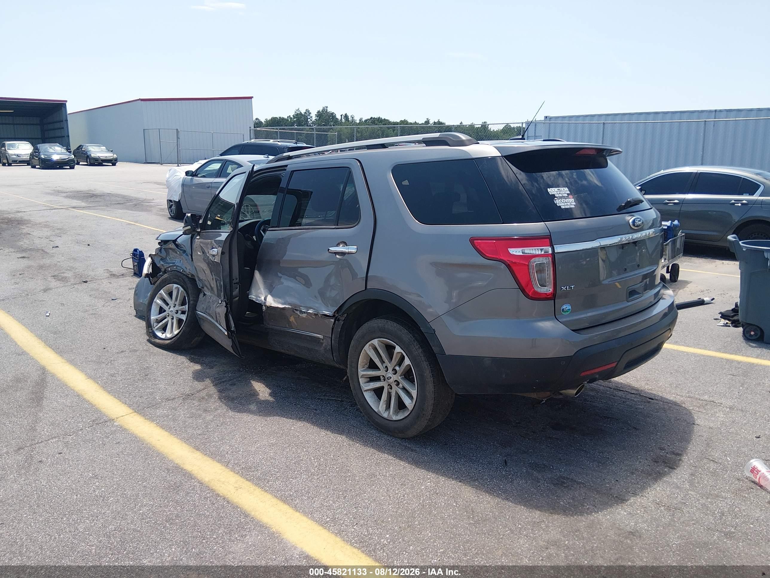 2012 Ford Explorer Xlt Gray vin: 1FMHK8D8XCGA77946