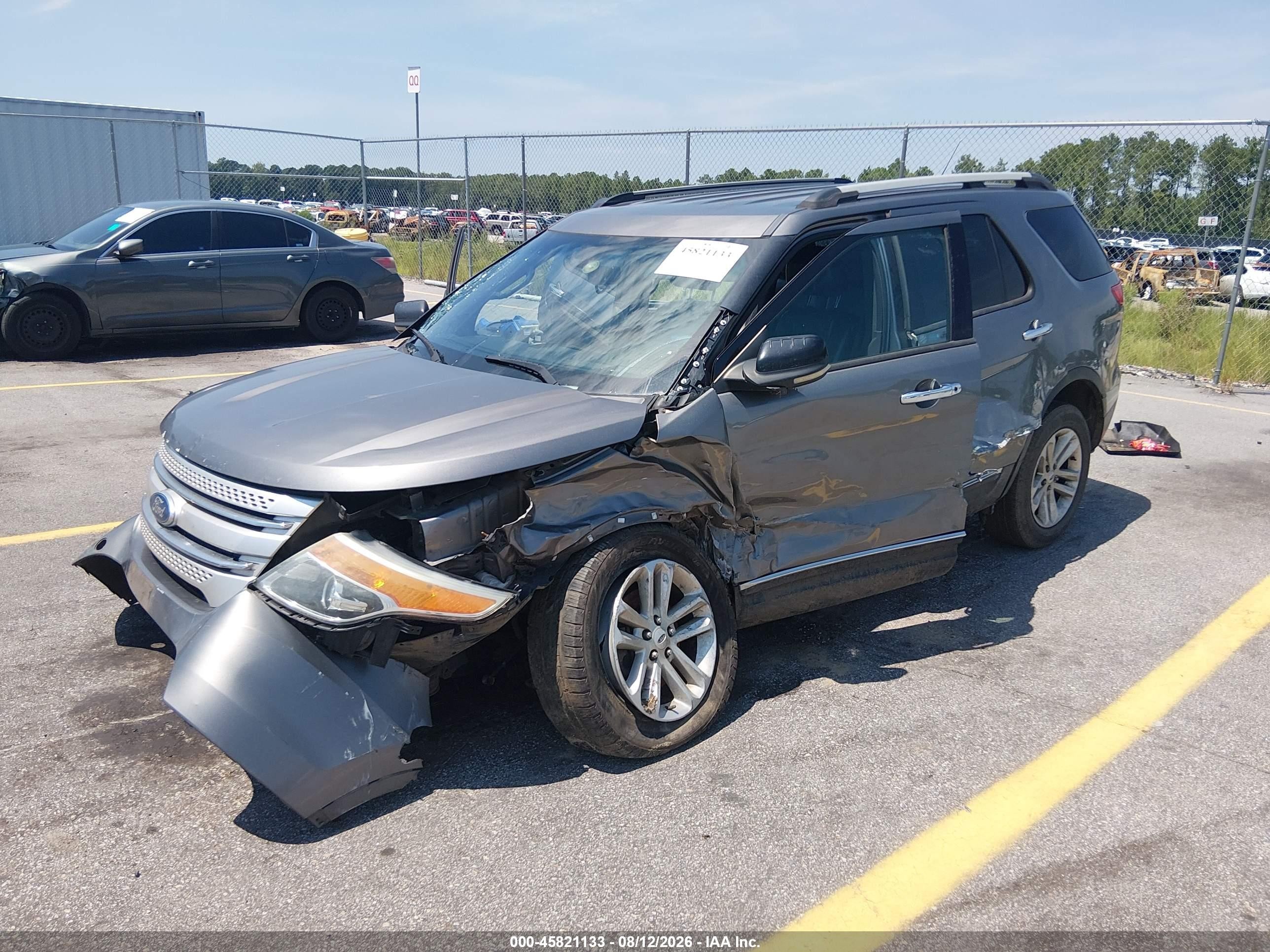 2012 Ford Explorer Xlt Gray vin: 1FMHK8D8XCGA77946