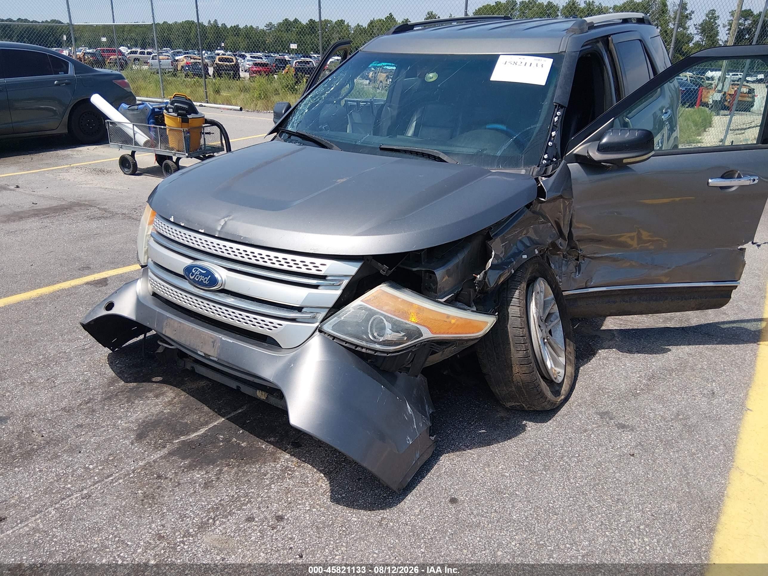 2012 Ford Explorer Xlt Gray vin: 1FMHK8D8XCGA77946