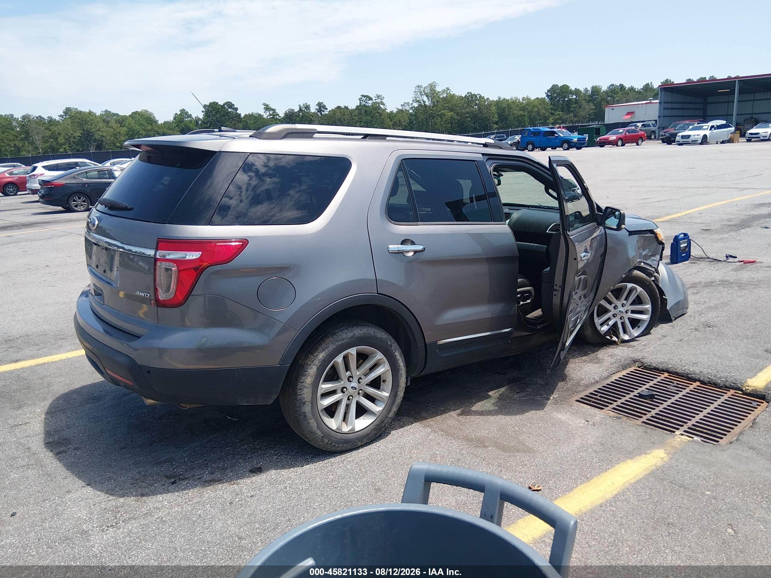 2012 Ford Explorer Xlt Gray vin: 1FMHK8D8XCGA77946