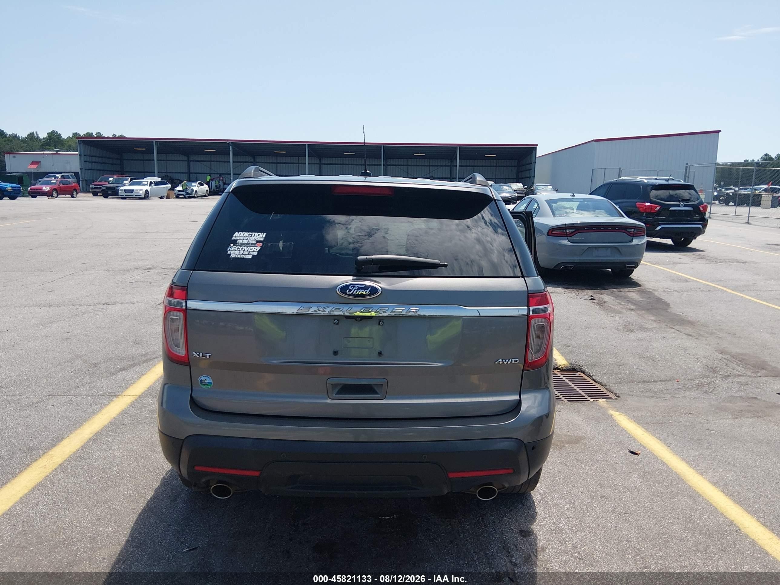 2012 Ford Explorer Xlt Gray vin: 1FMHK8D8XCGA77946
