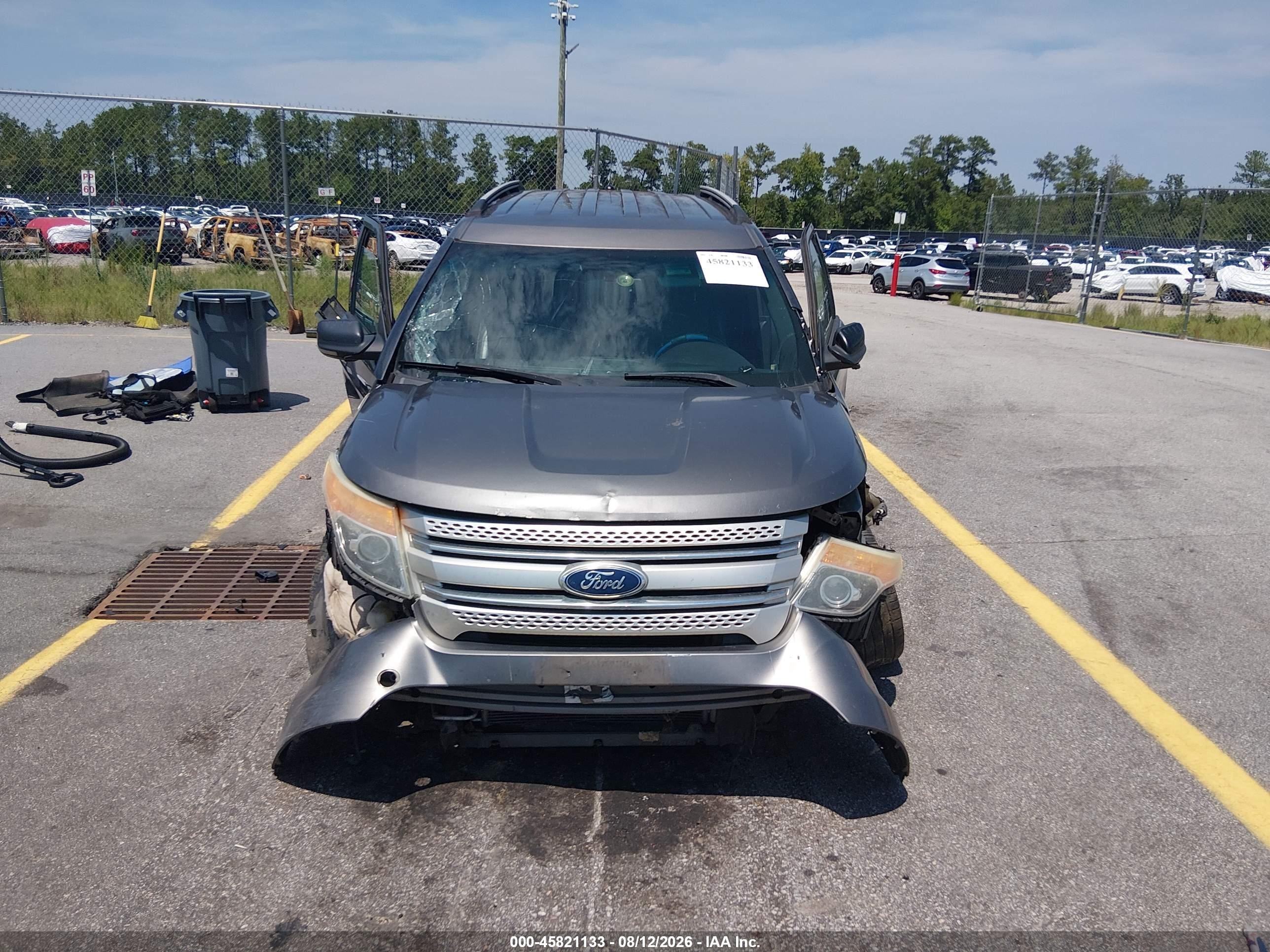 2012 Ford Explorer Xlt Gray vin: 1FMHK8D8XCGA77946