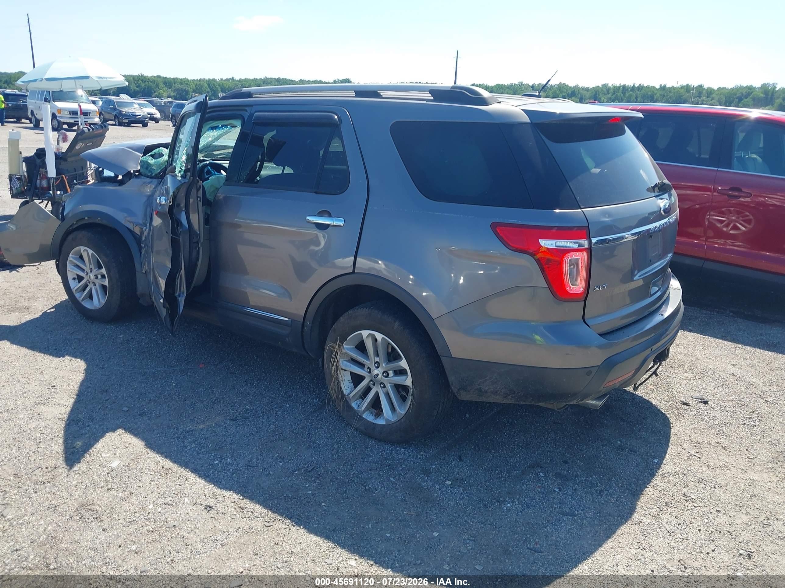 2012 Ford Explorer Xlt Gray vin: 1FMHK8D8XCGA80314
