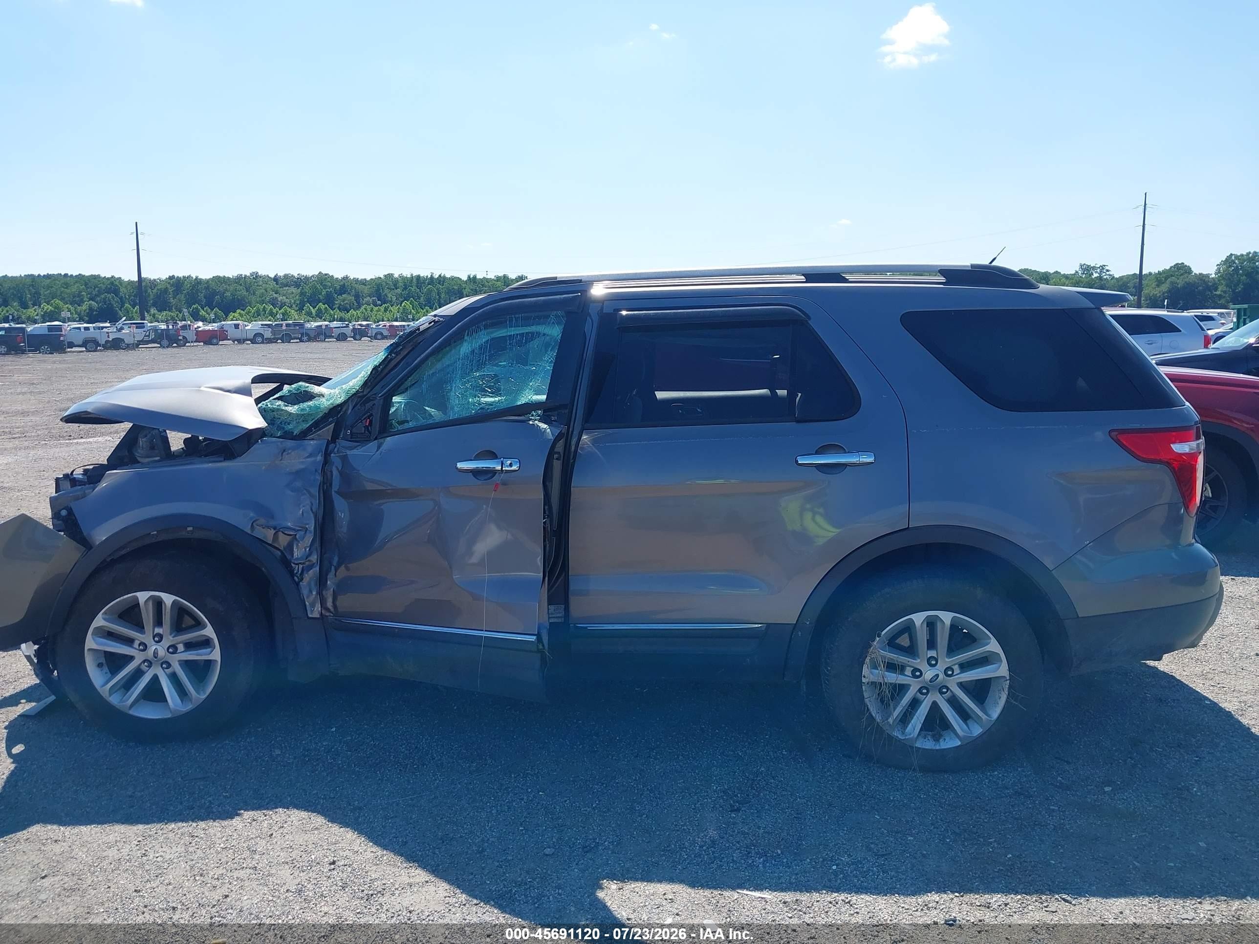 2012 Ford Explorer Xlt Gray vin: 1FMHK8D8XCGA80314
