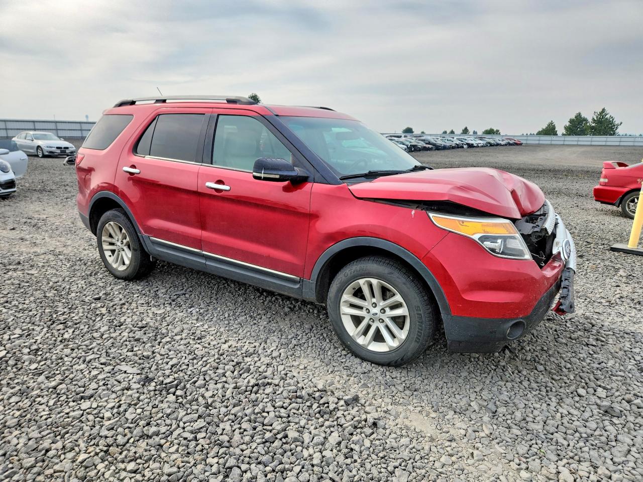 2012 Ford Explorer Xlt Red vin: 1FMHK8D8XCGA96738