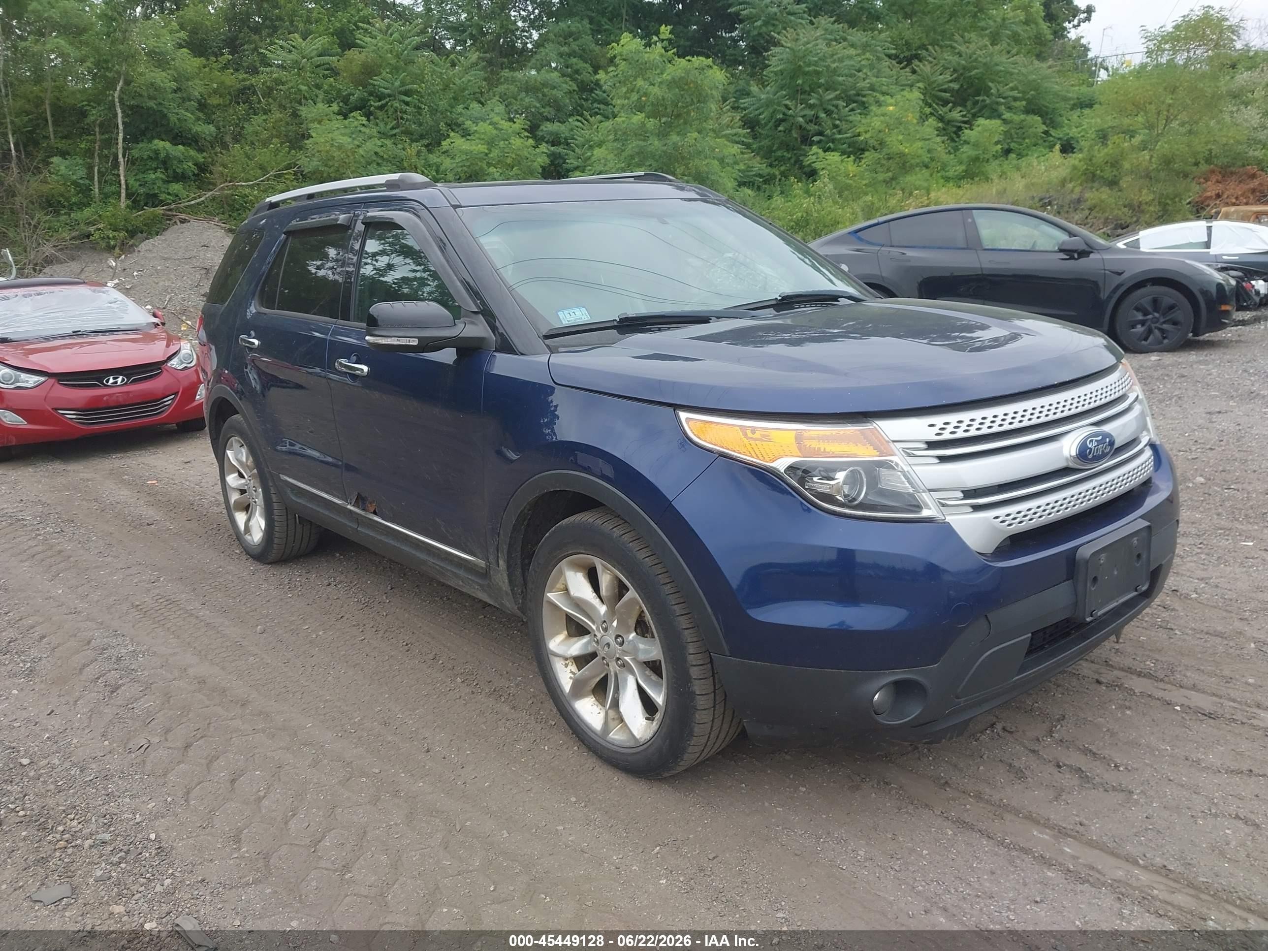 2012 Ford Explorer Xlt Blue vin: 1FMHK8D8XCGA97212