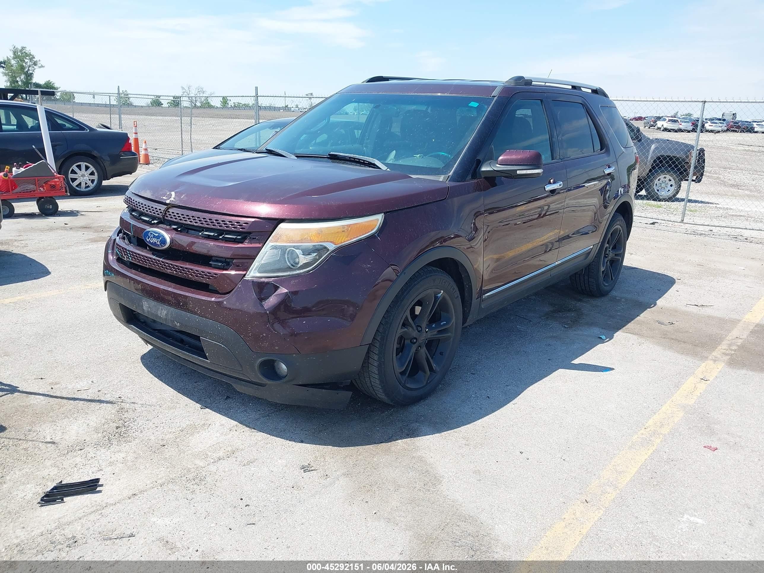 2011 Ford Explorer Limited Maroon vin: 1FMHK8F80BGA04080