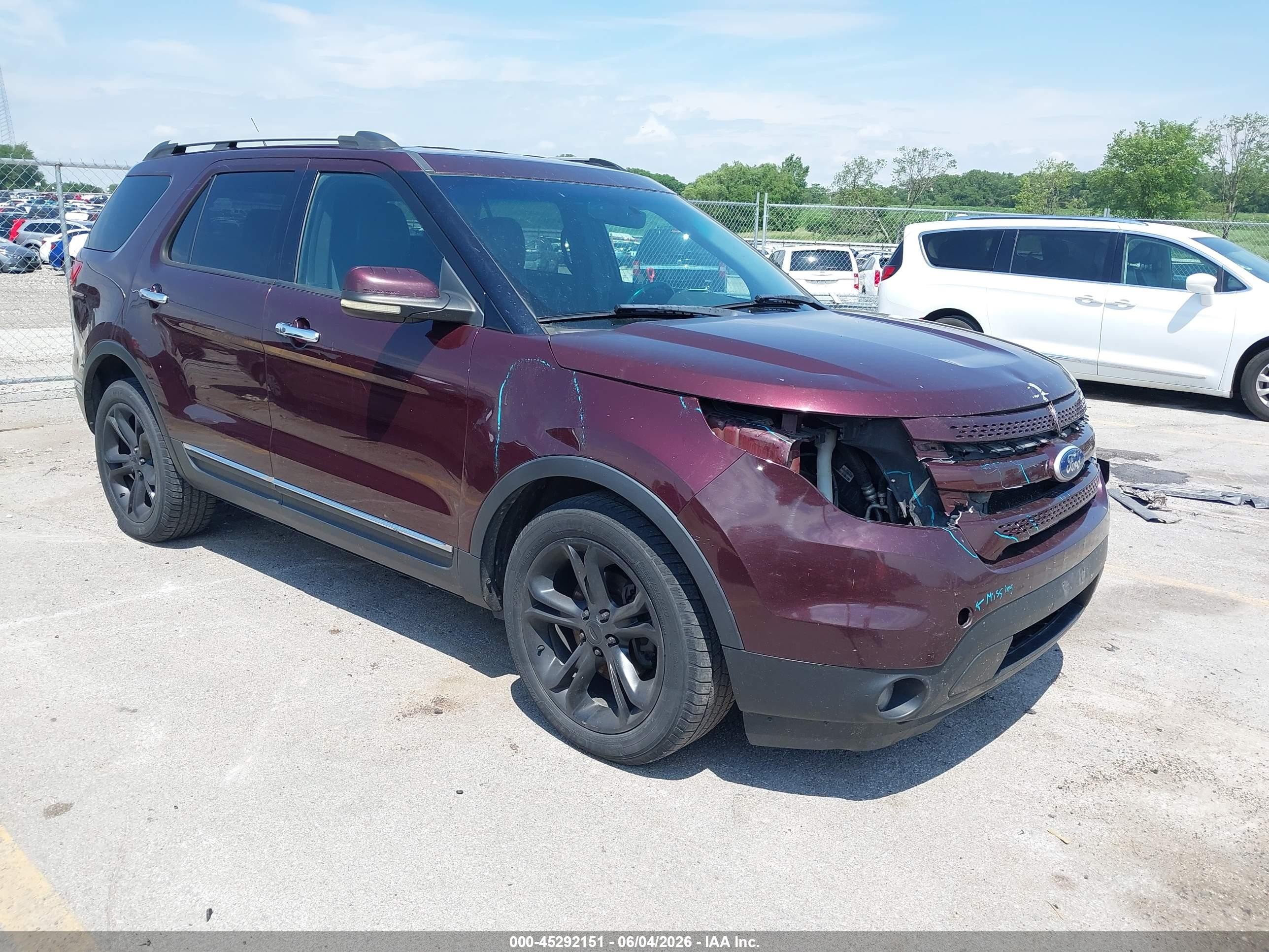 2011 Ford Explorer Limited Maroon vin: 1FMHK8F80BGA04080