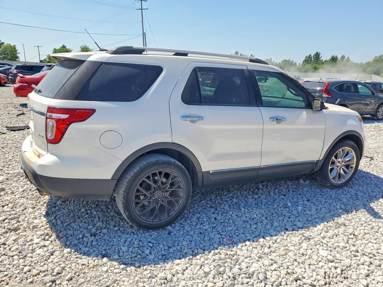 2011 Ford Explorer Limited White vin: 1FMHK8F80BGA10655