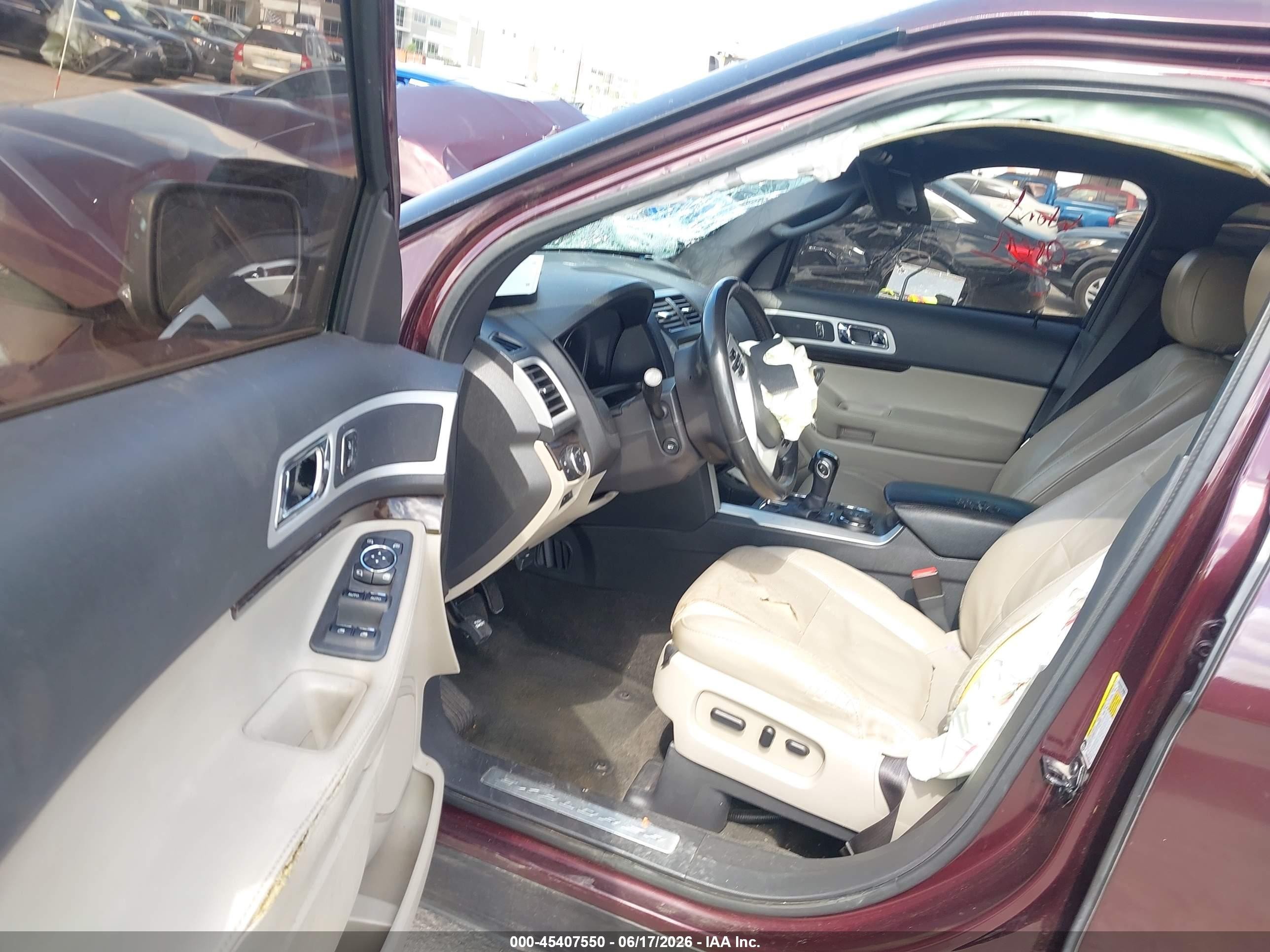 2011 Ford Explorer Limited Burgundy vin: 1FMHK8F80BGA49505