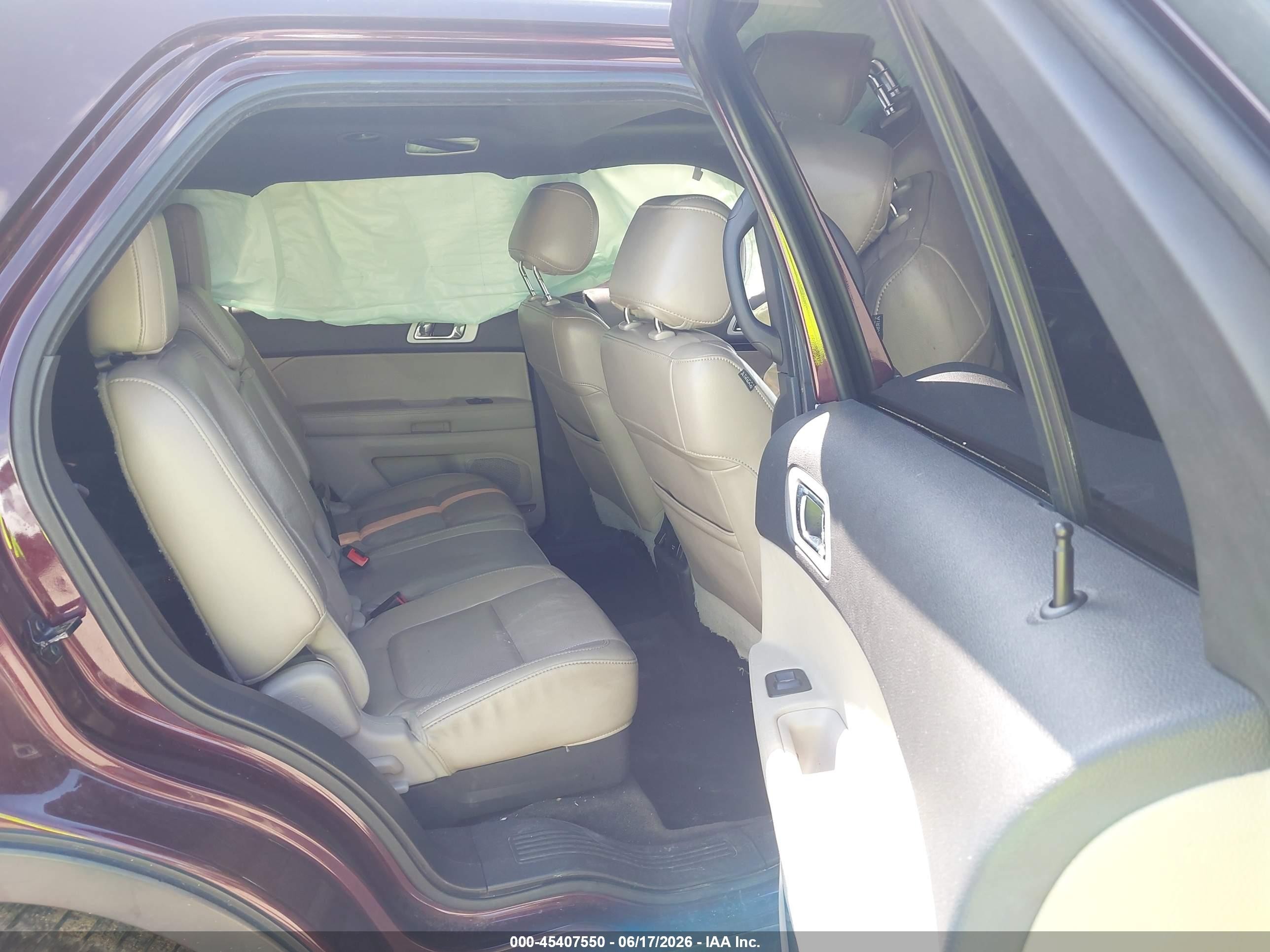 2011 Ford Explorer Limited Burgundy vin: 1FMHK8F80BGA49505