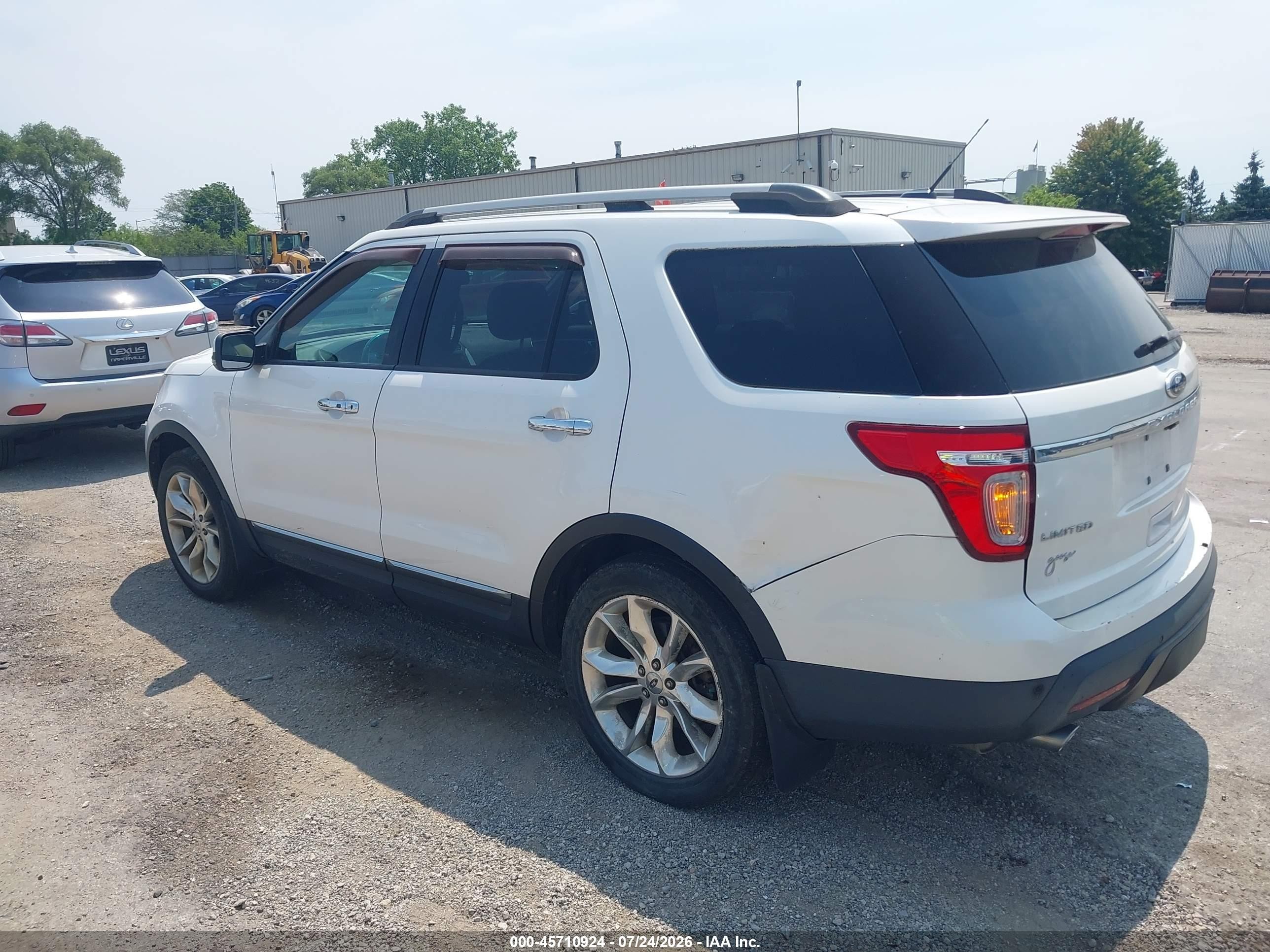 2011 Ford Explorer Limited White vin: 1FMHK8F80BGA68023