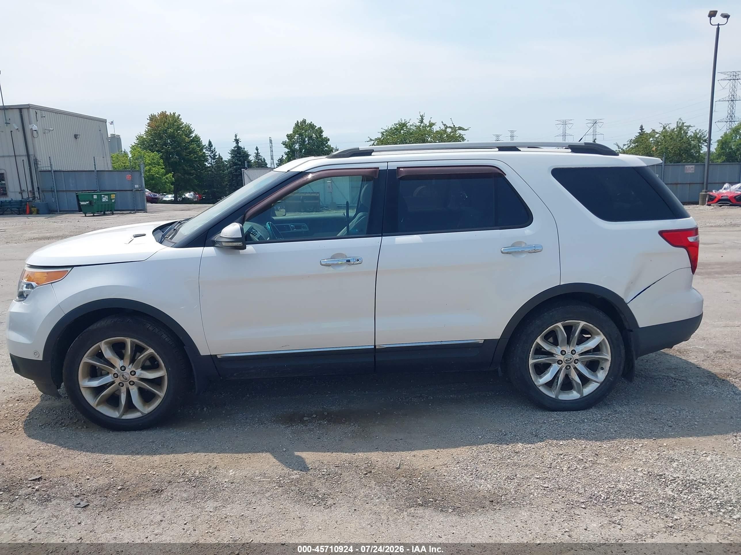 2011 Ford Explorer Limited White vin: 1FMHK8F80BGA68023