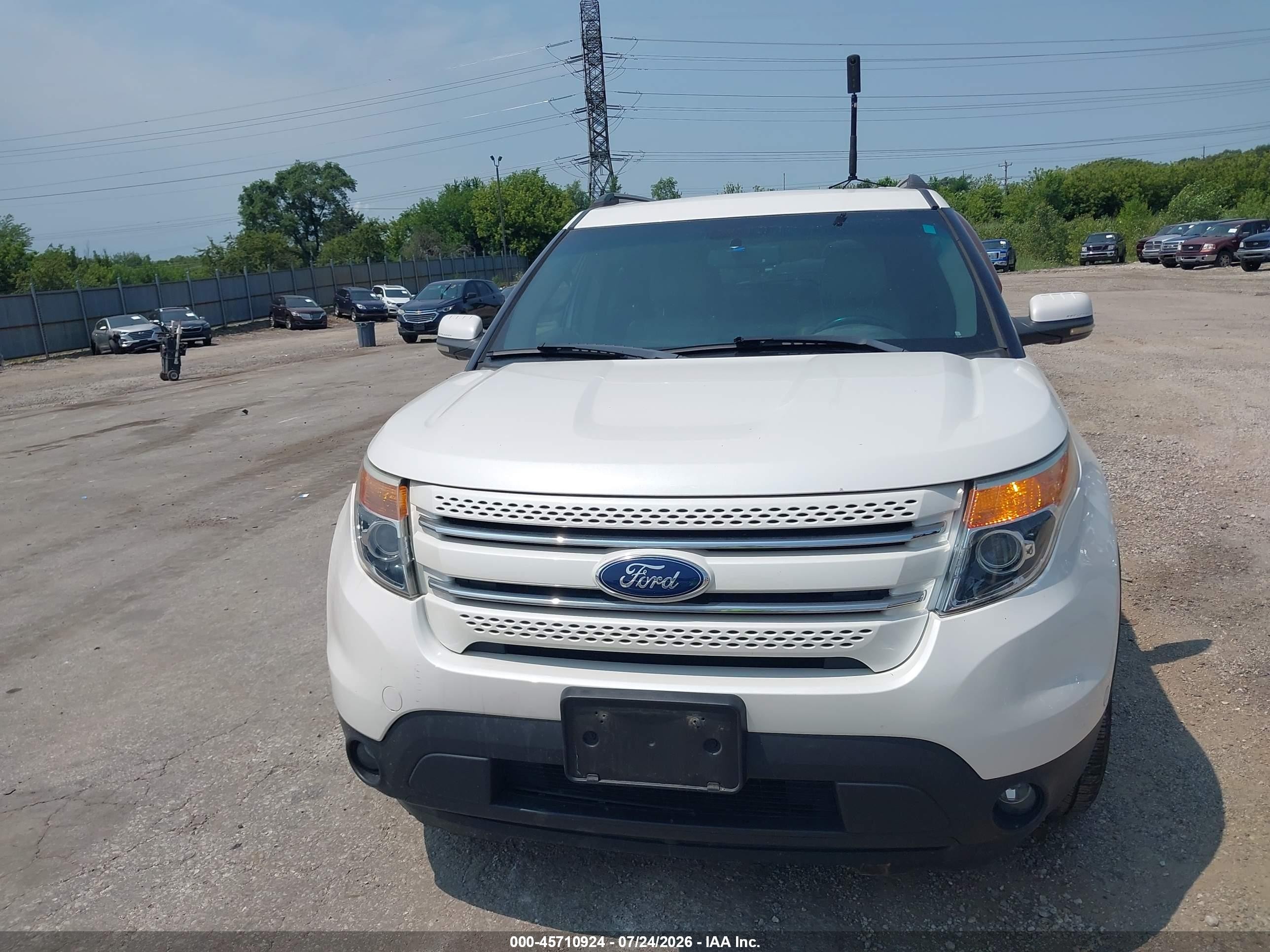 2011 Ford Explorer Limited White vin: 1FMHK8F80BGA68023