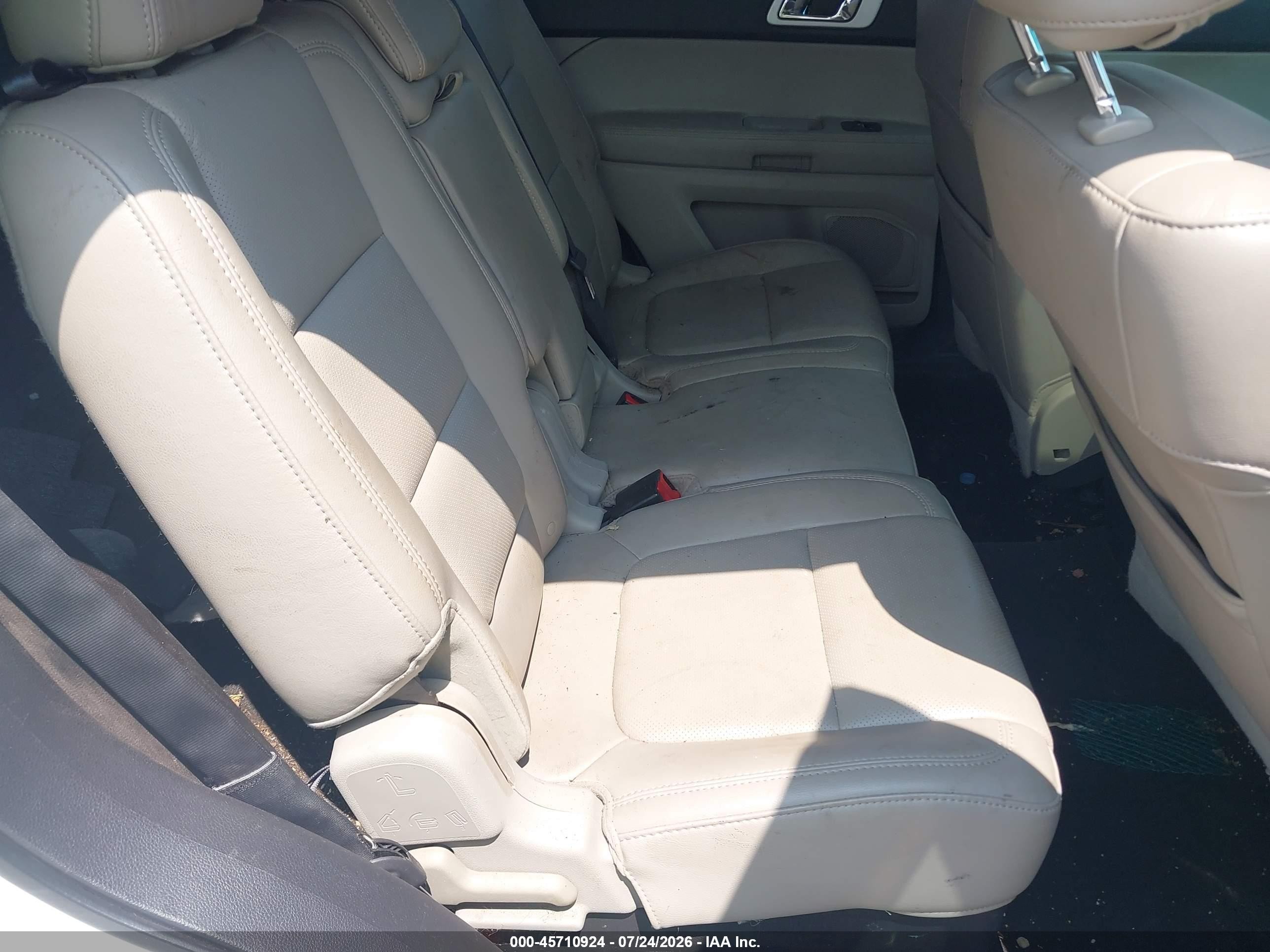 2011 Ford Explorer Limited White vin: 1FMHK8F80BGA68023