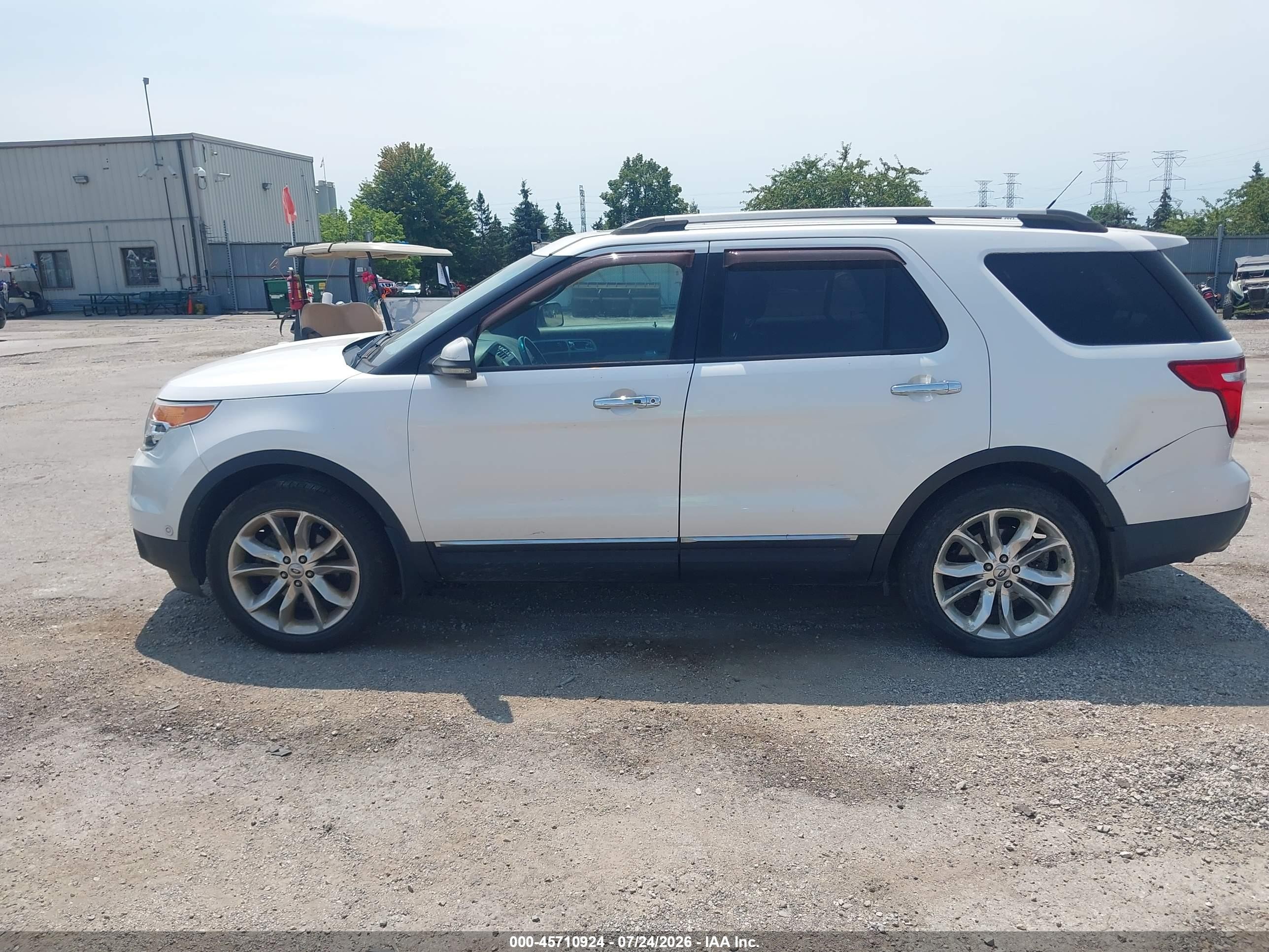 2011 Ford Explorer Limited White vin: 1FMHK8F80BGA68023