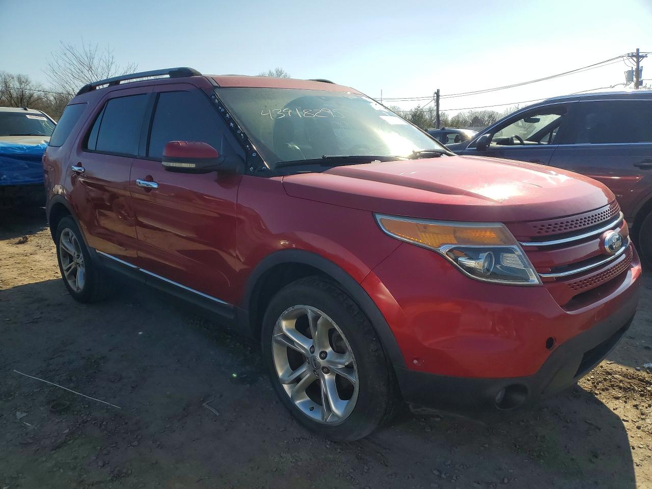 2011 Ford Explorer Limited Red vin: 1FMHK8F80BGA70970