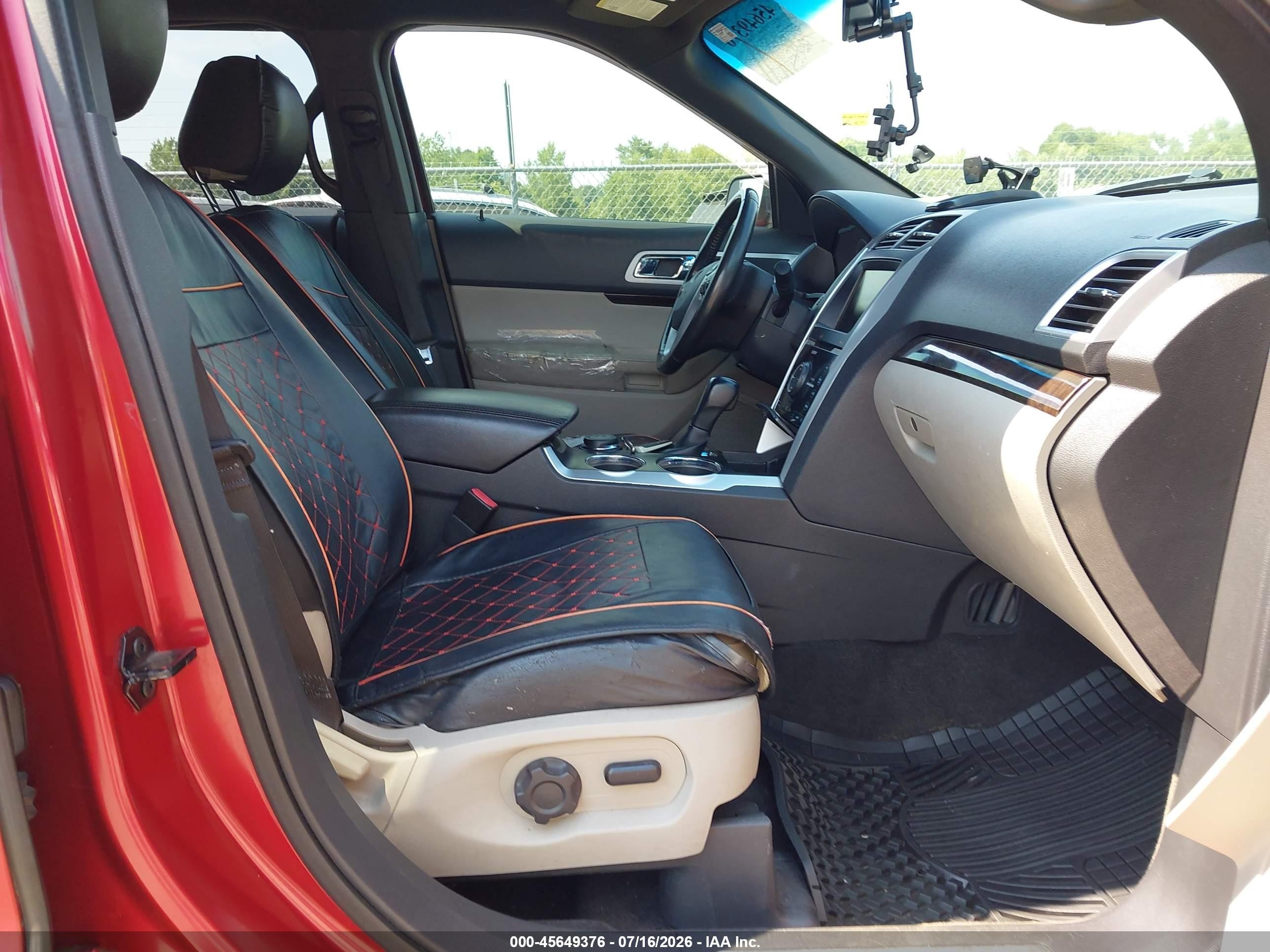 2012 Ford Explorer Limited Red vin: 1FMHK8F80CGA62448