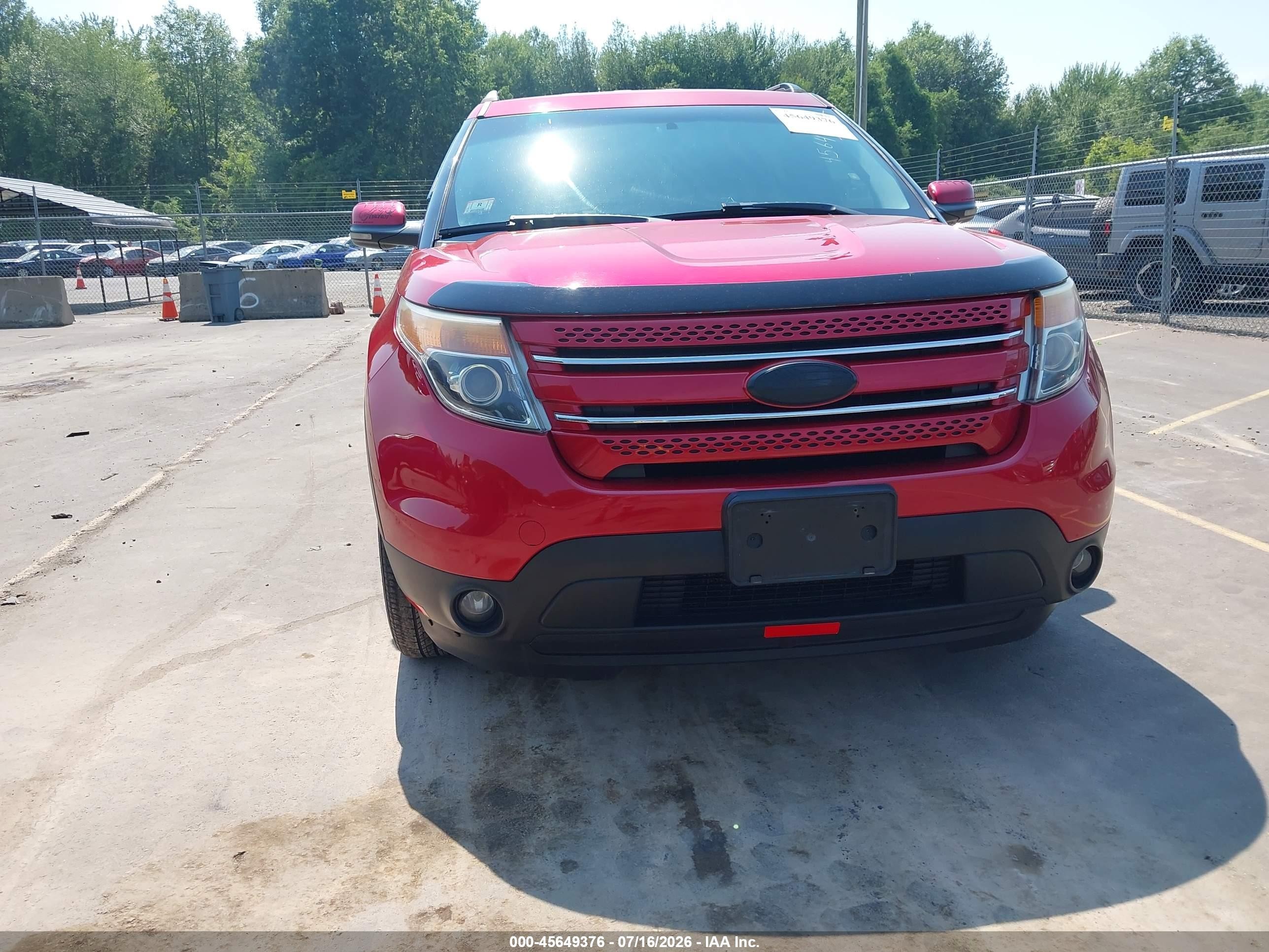 2012 Ford Explorer Limited Red vin: 1FMHK8F80CGA62448
