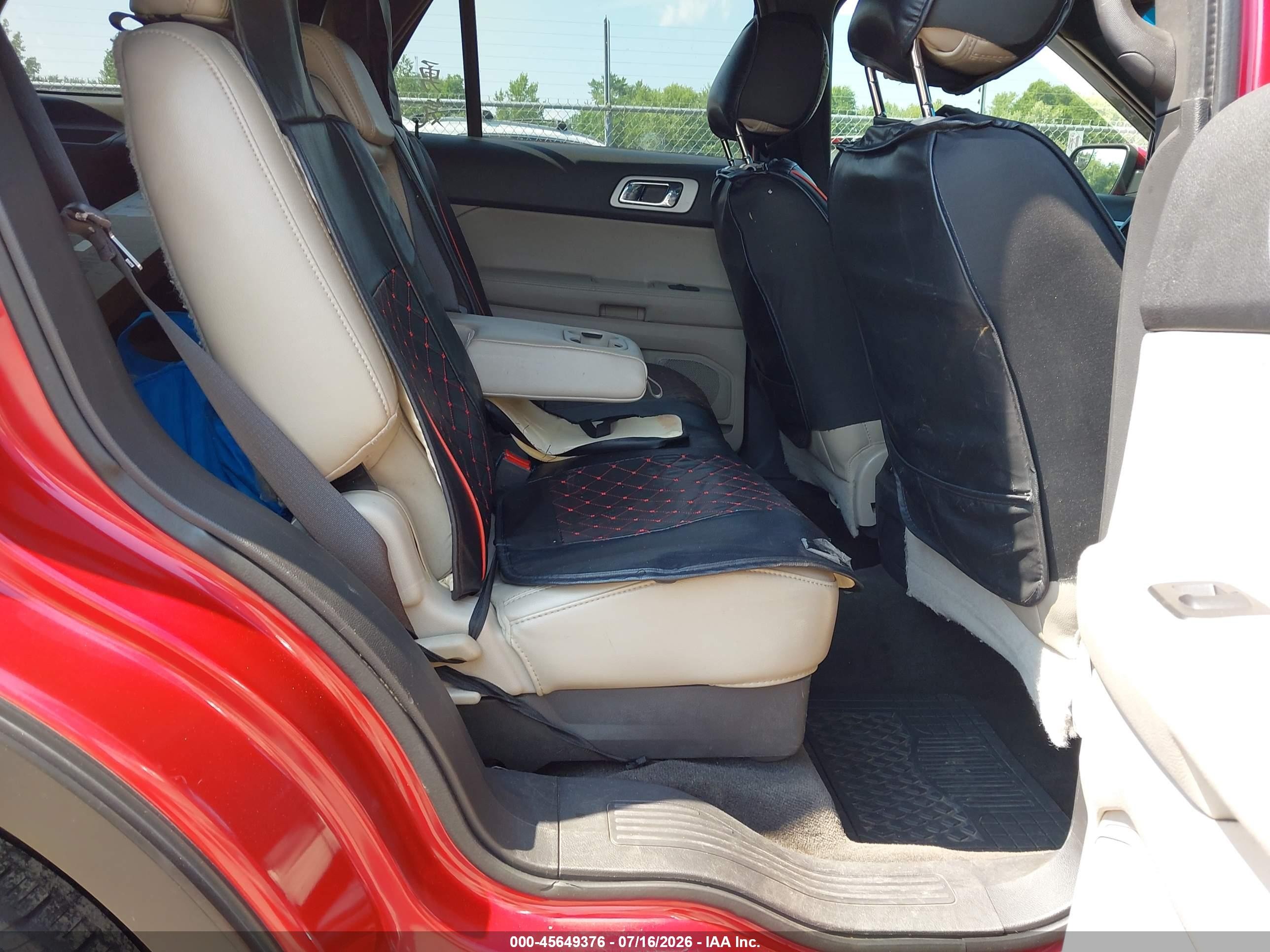 2012 Ford Explorer Limited Red vin: 1FMHK8F80CGA62448