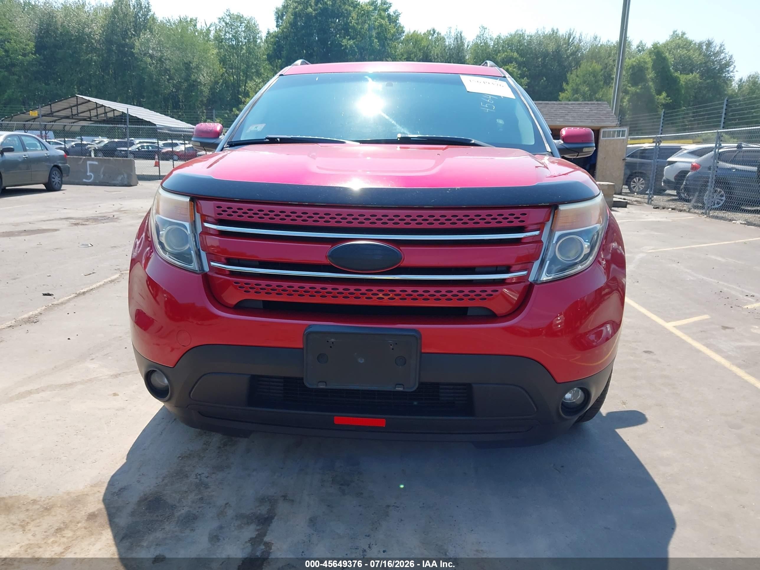 2012 Ford Explorer Limited Red vin: 1FMHK8F80CGA62448