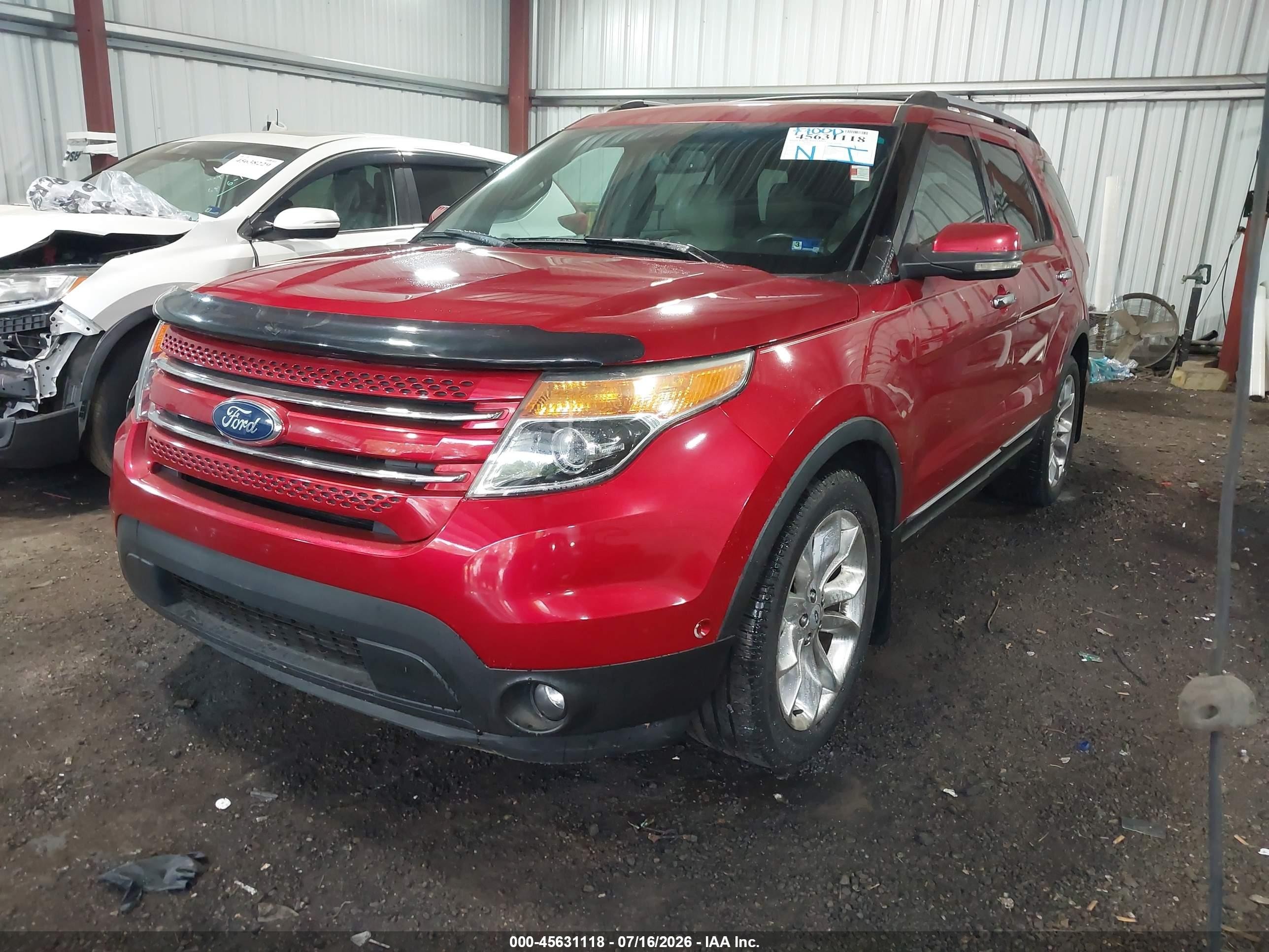 2012 Ford Explorer Limited Red vin: 1FMHK8F80CGA70632