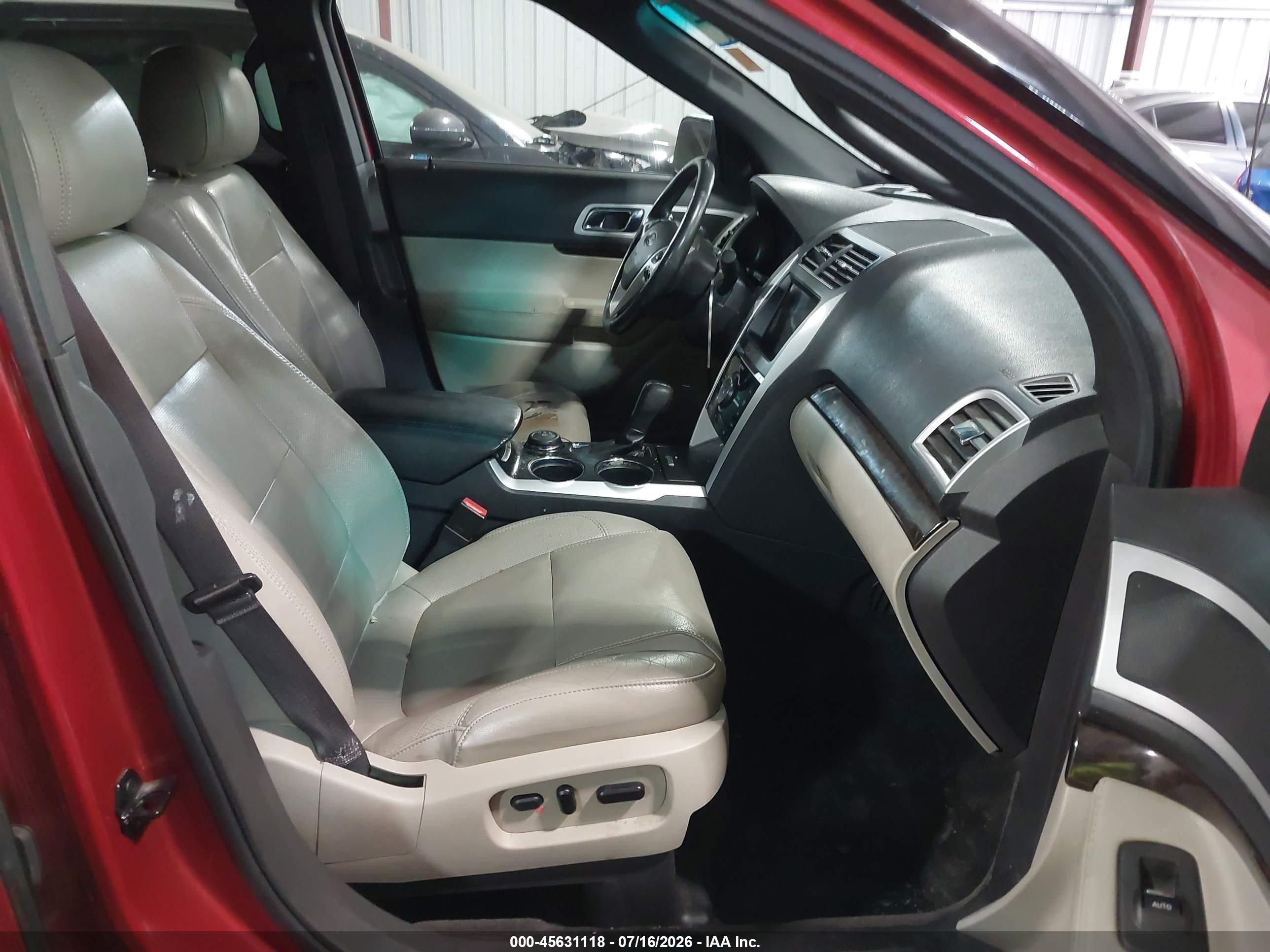 2012 Ford Explorer Limited Red vin: 1FMHK8F80CGA70632