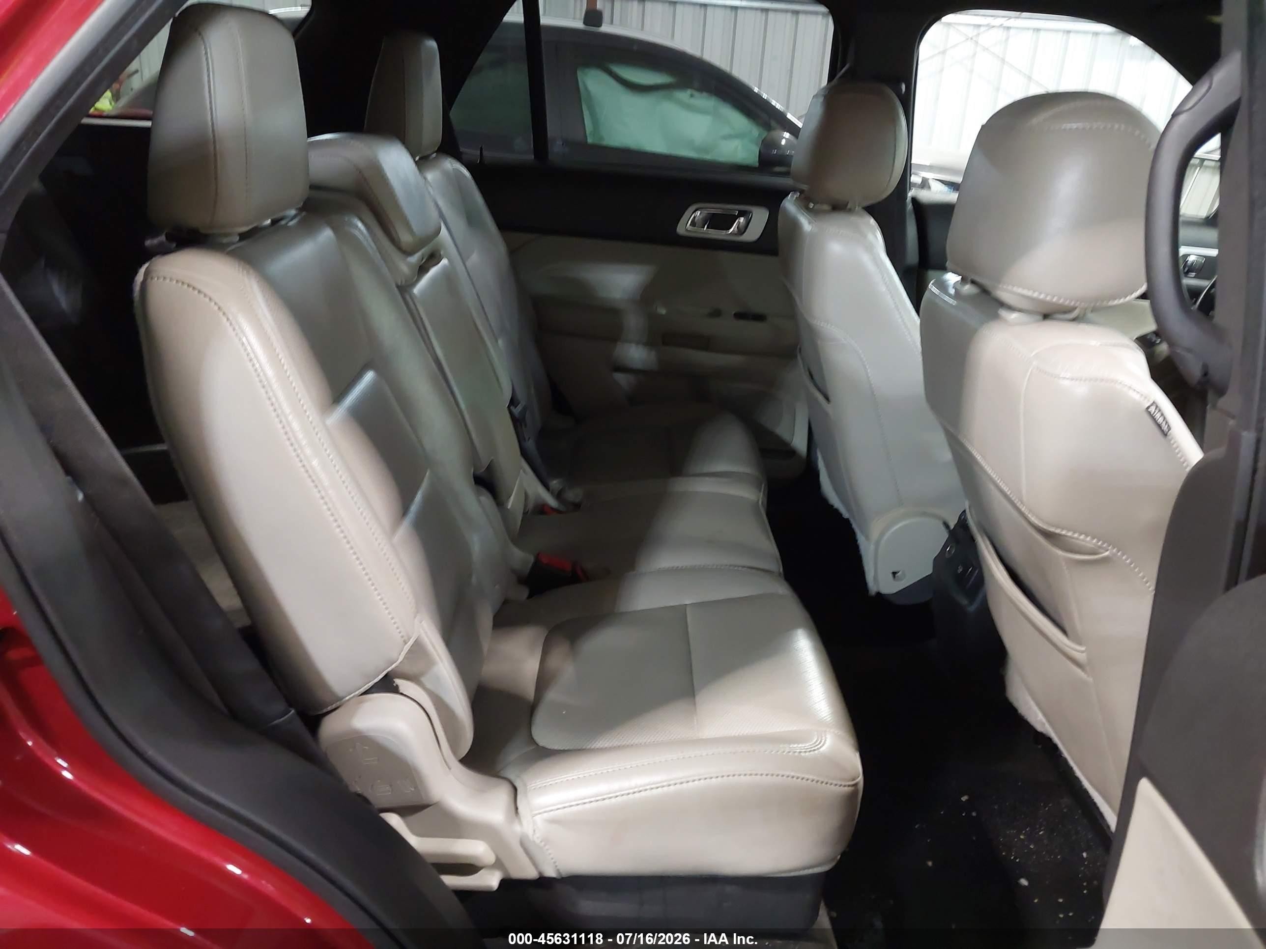 2012 Ford Explorer Limited Red vin: 1FMHK8F80CGA70632
