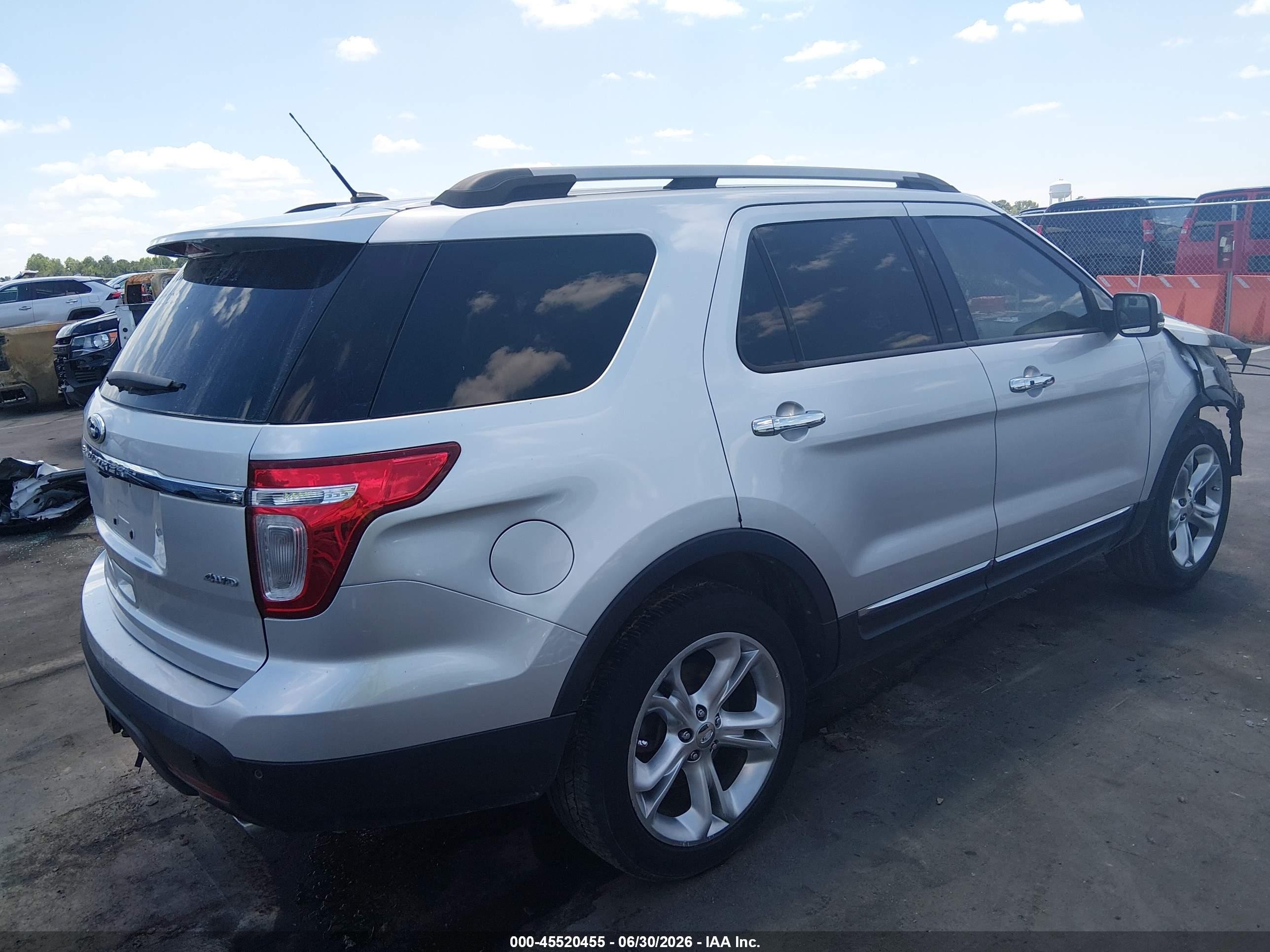 2011 Ford Explorer Limited Silver vin: 1FMHK8F81BGA70914